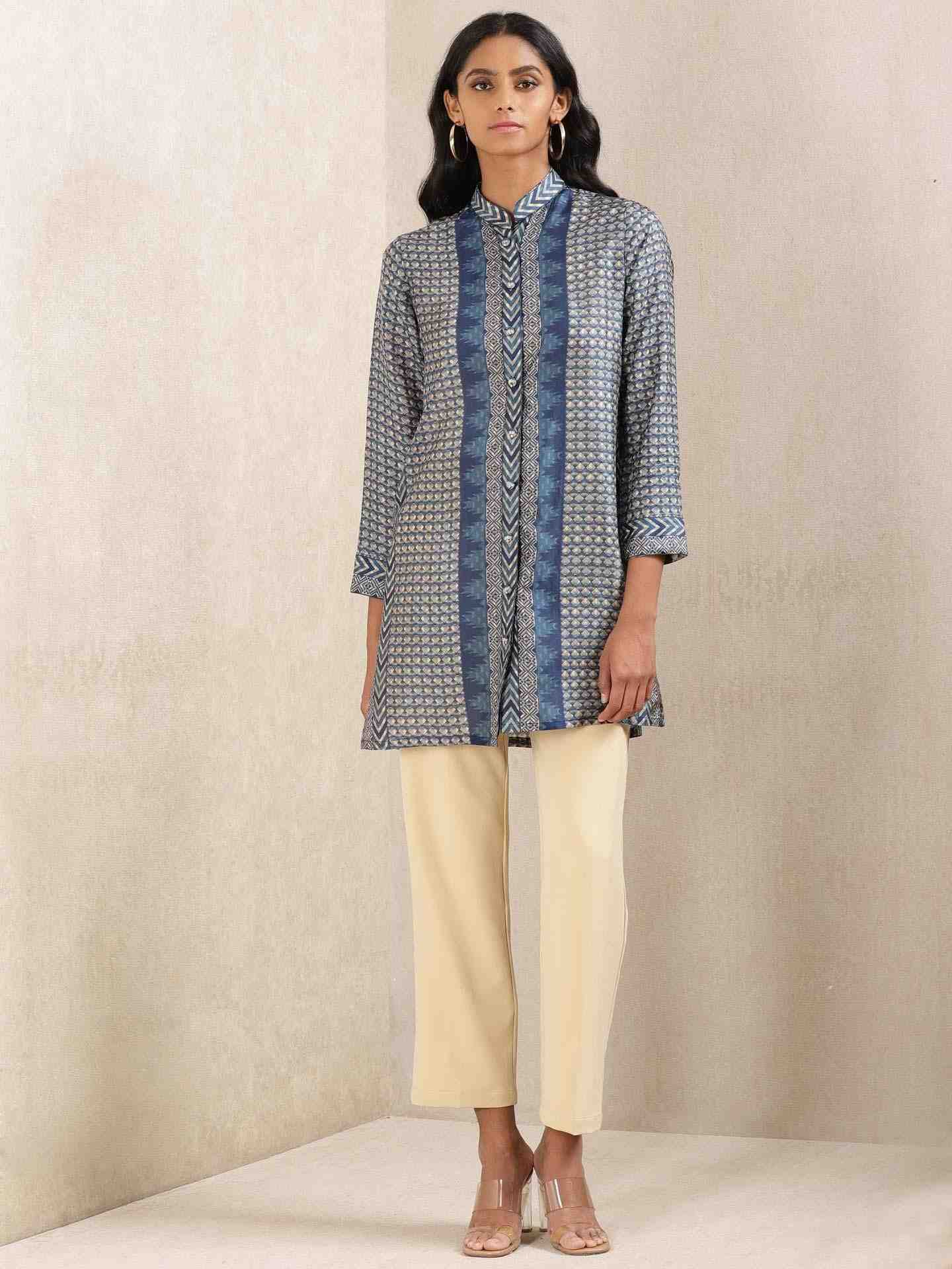 Indigo Zeeni Kurti