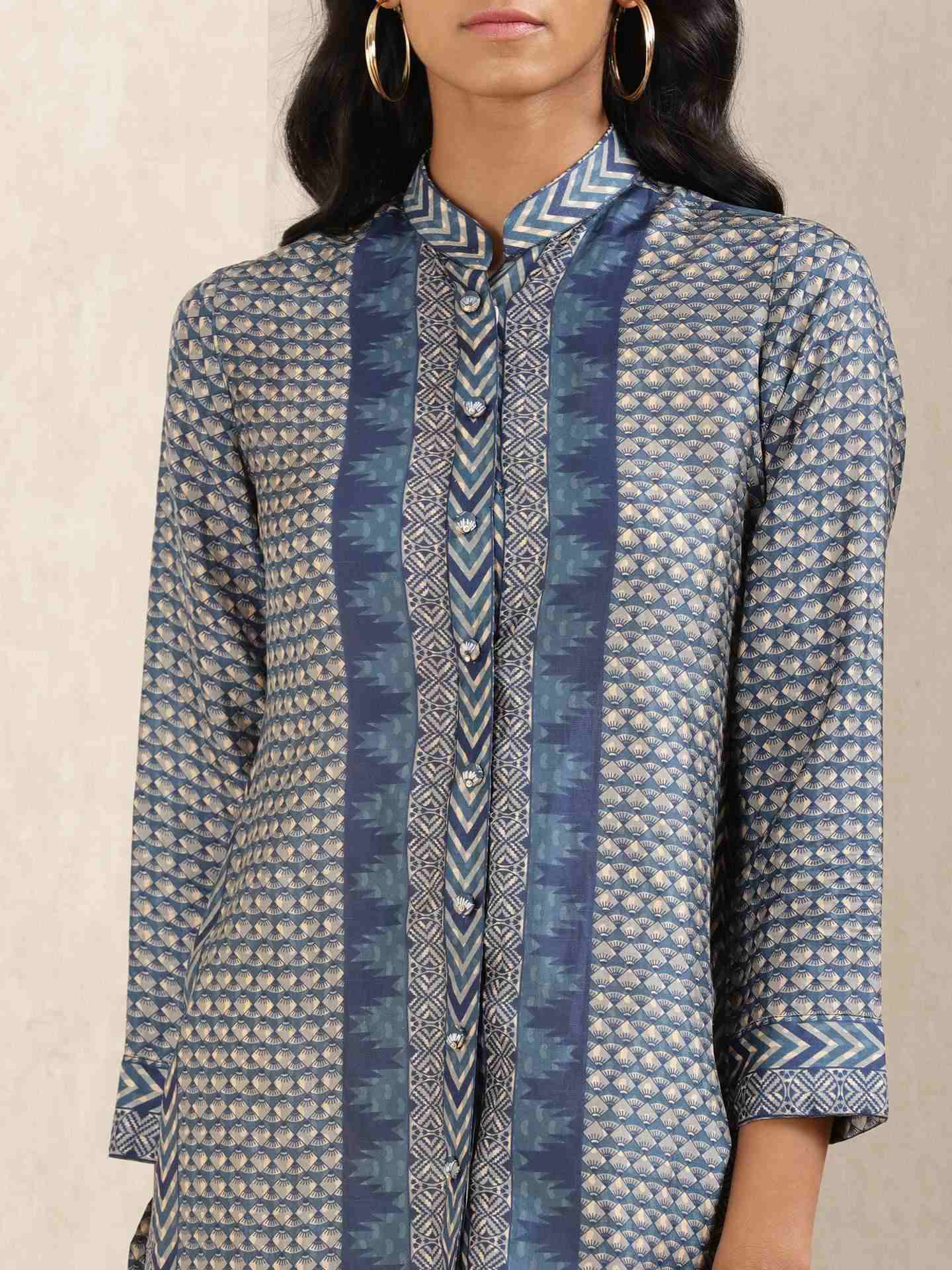 Indigo Zeeni Kurti