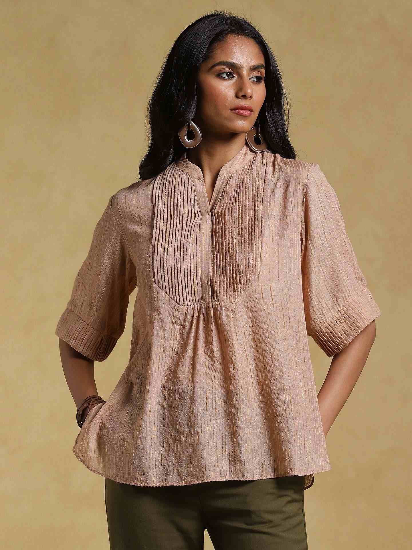 Beige Ethereal Cotton Kurti