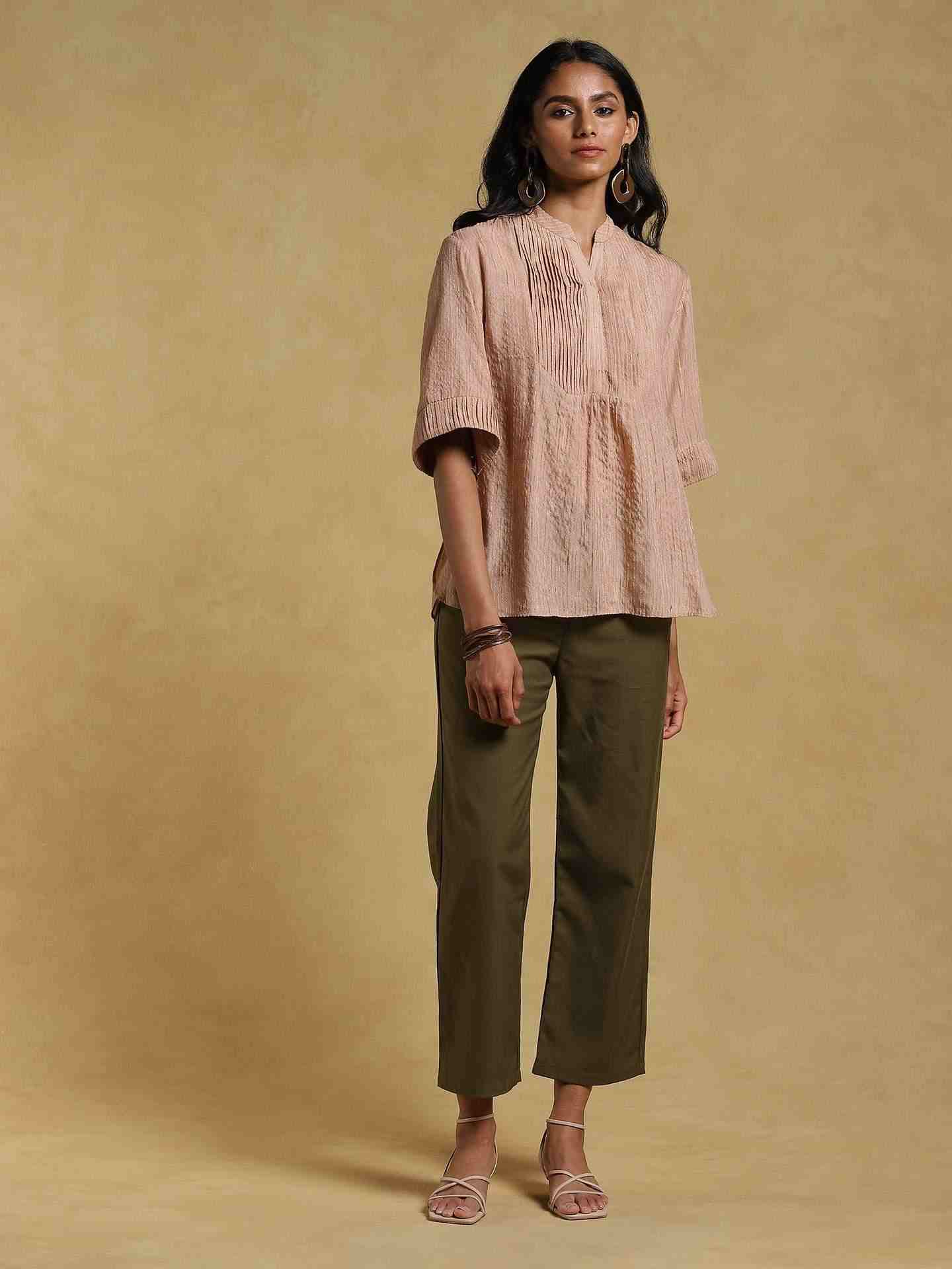 Beige Ethereal Cotton Kurti