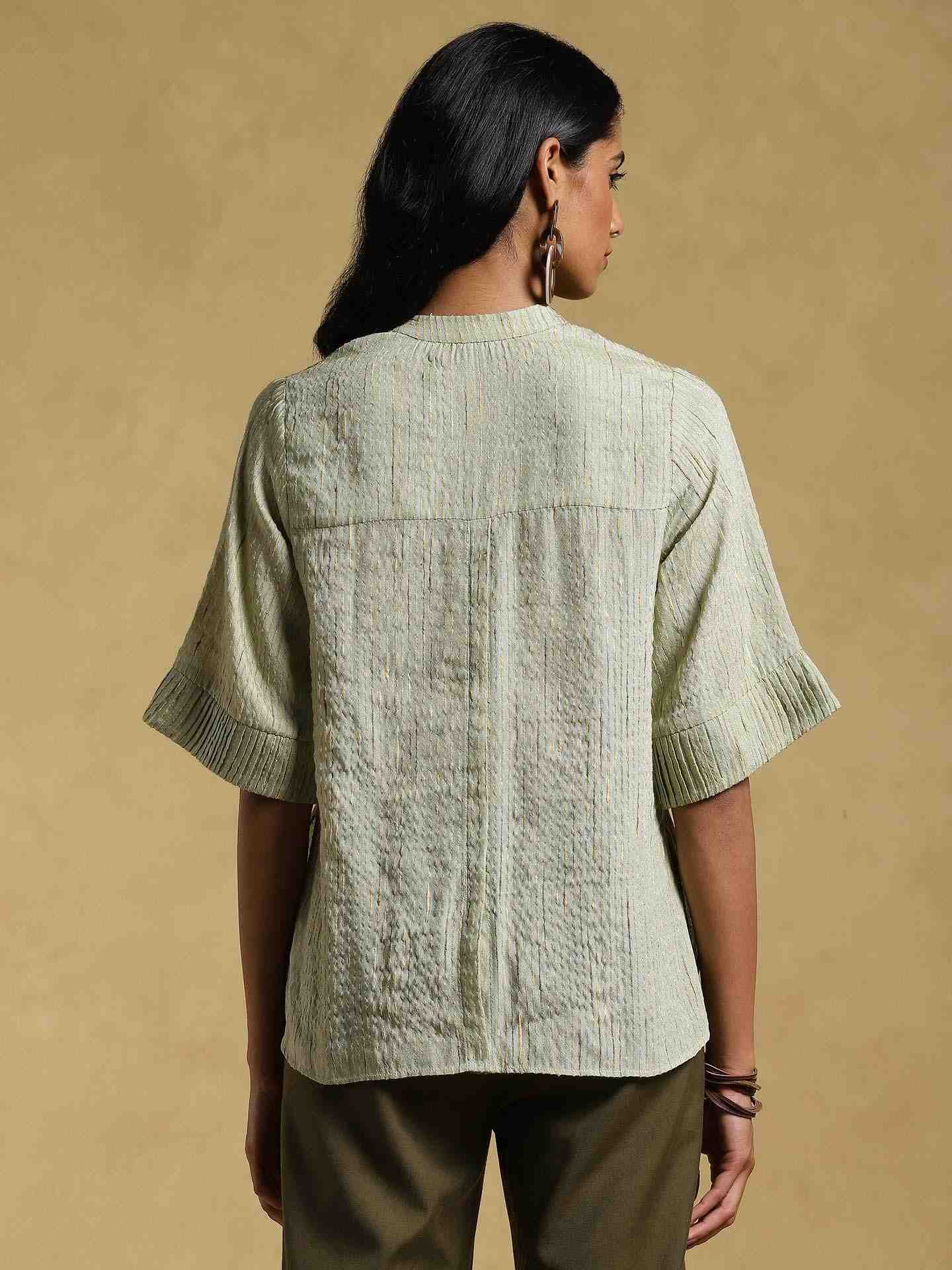 Green Ethereal Cotton Kurti