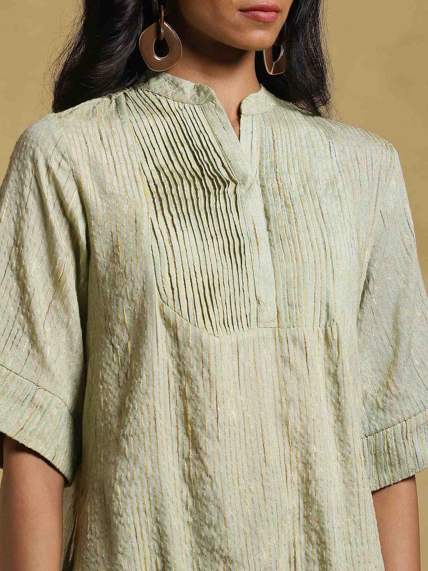 Green Ethereal Cotton Kurti