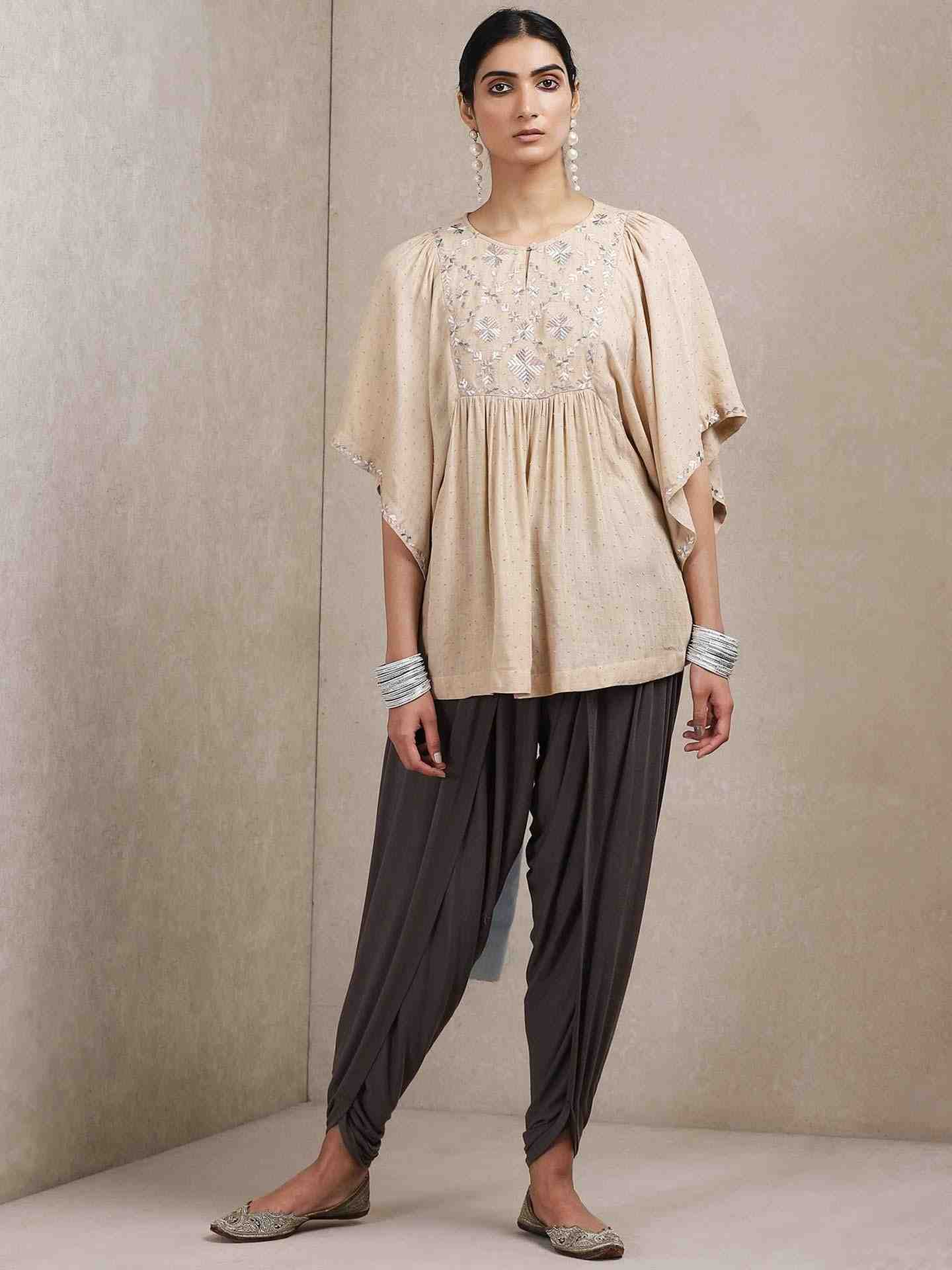 Beige Classic Kurti