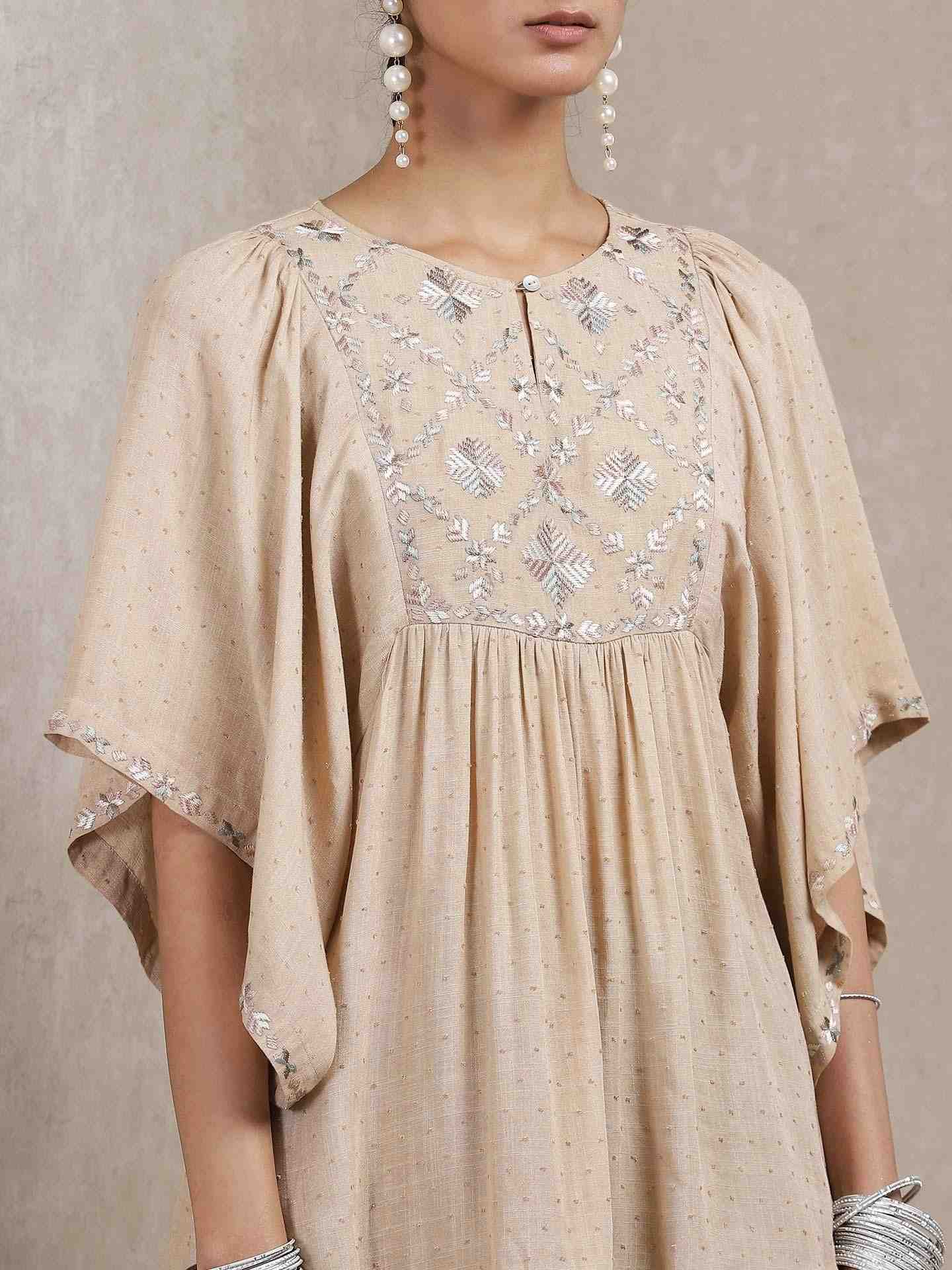 Beige Classic Kurti