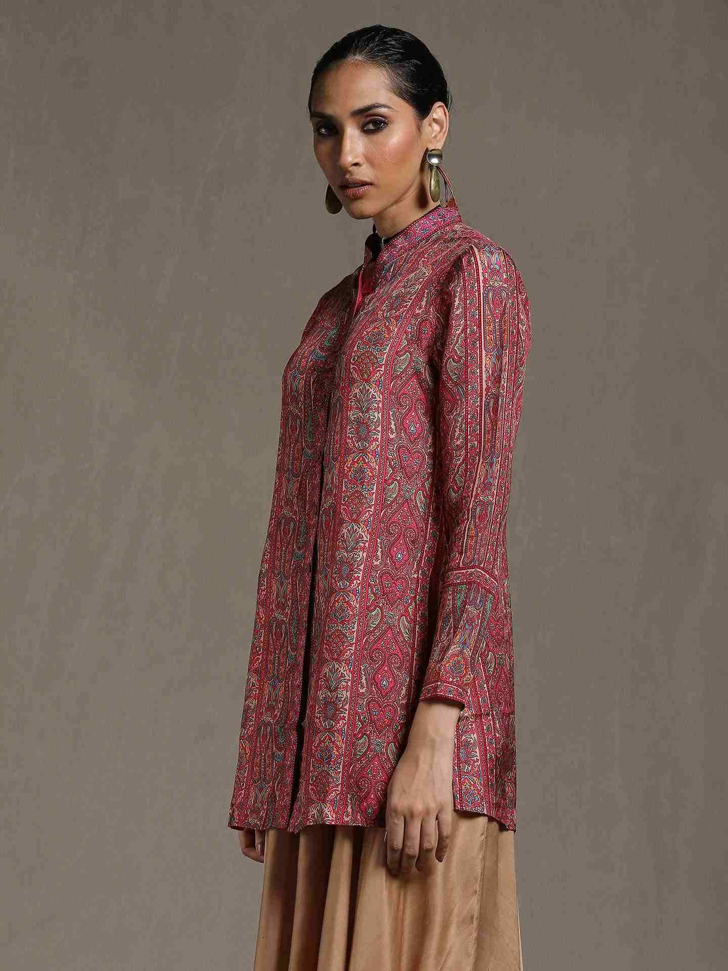 Pink & Beige Shereen Kurti