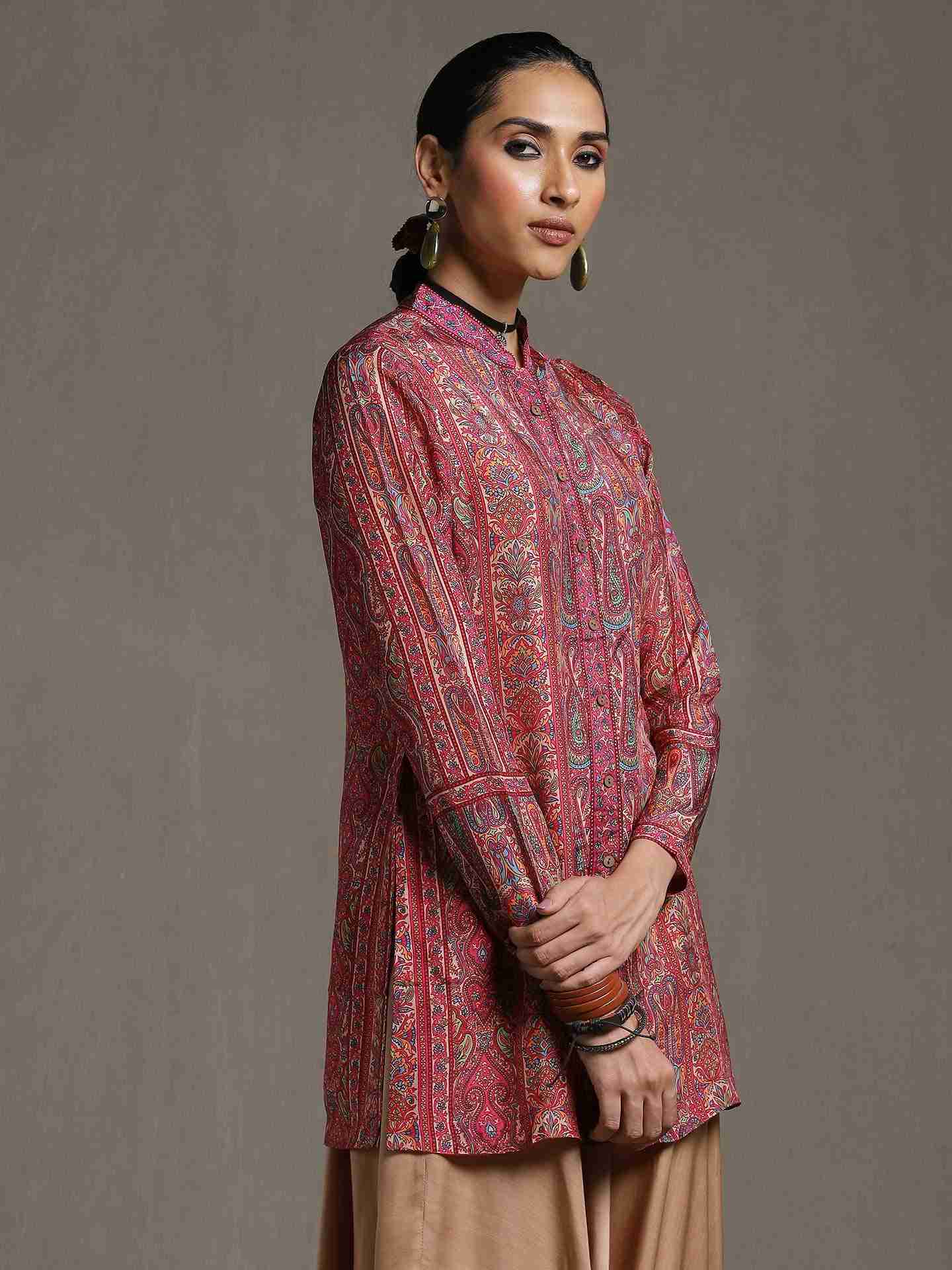 Pink & Beige Shereen Kurti