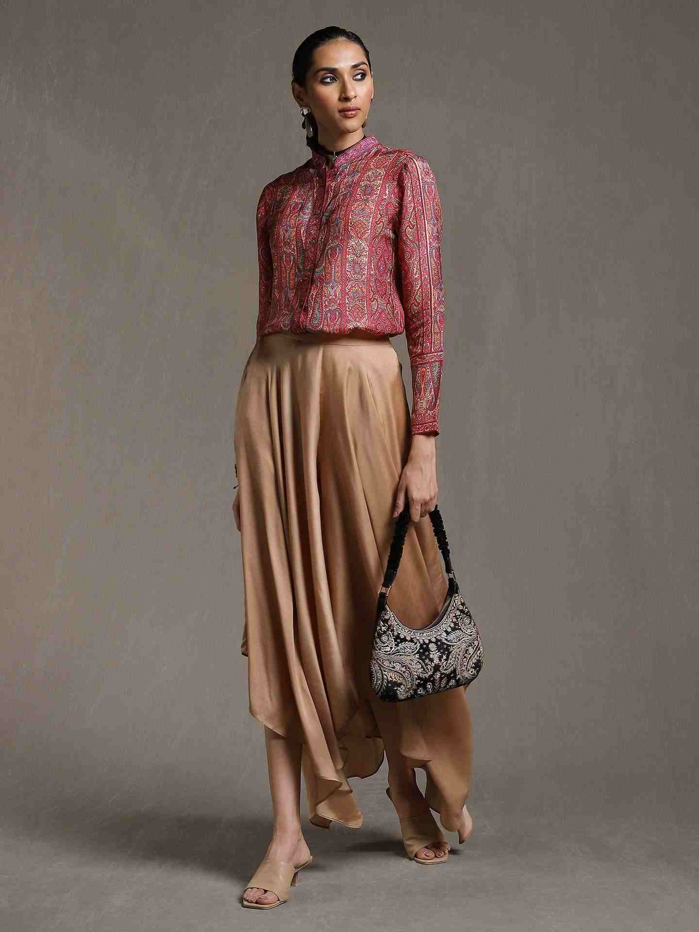 Pink & Beige Shereen Kurti