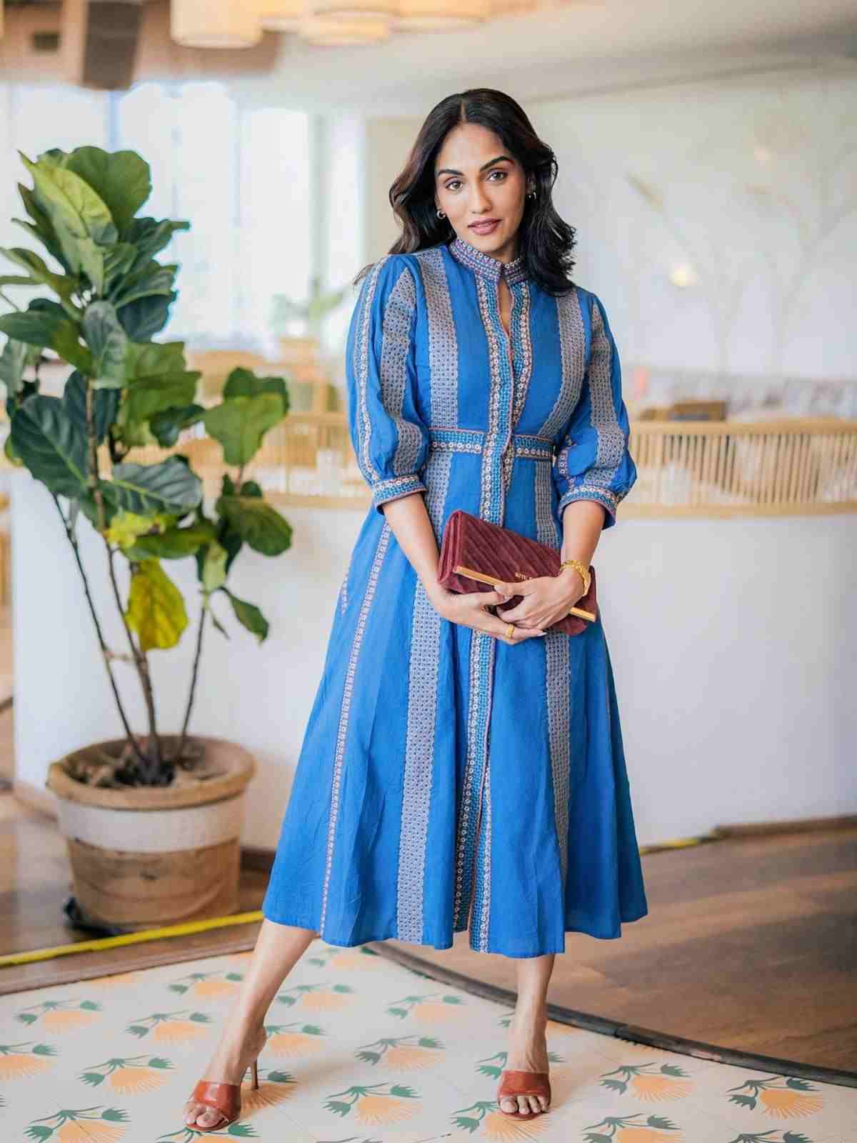 Blue Masimo Long Dress