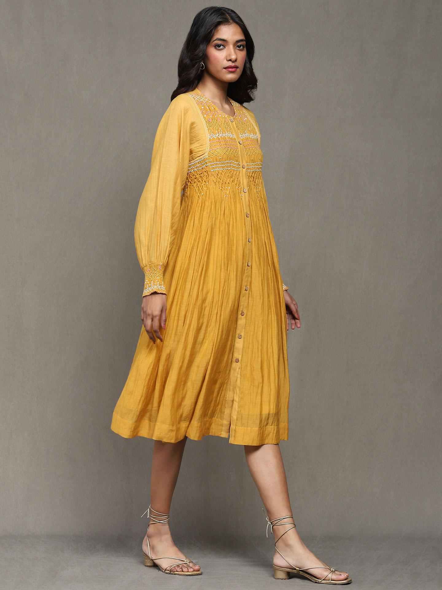 Yellow Malachi Midi Dress