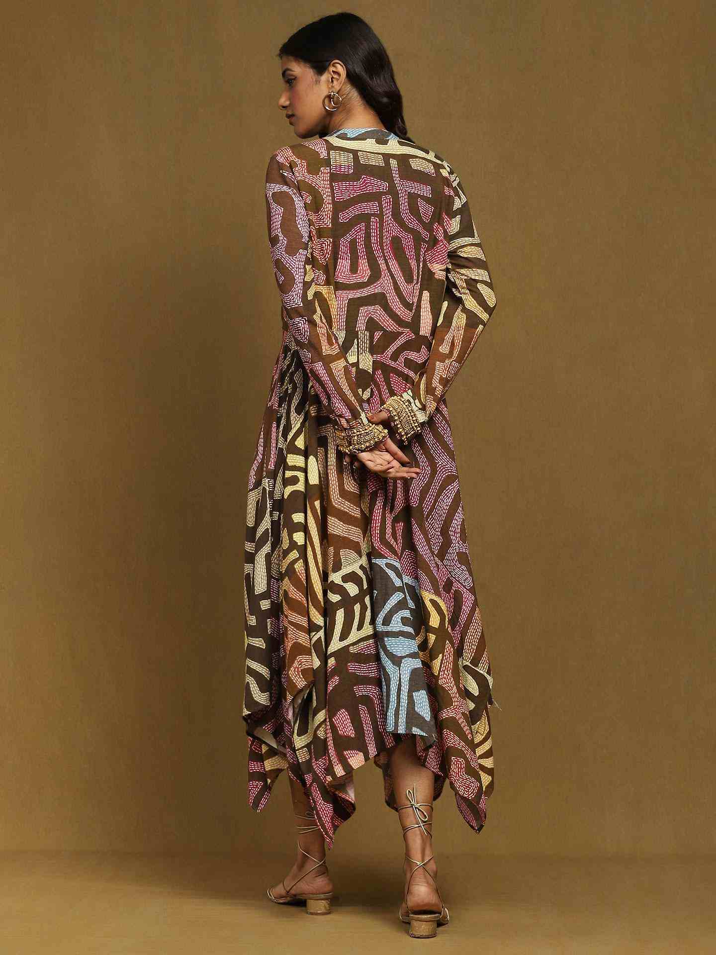 Khakhi Congo A-Line Dress