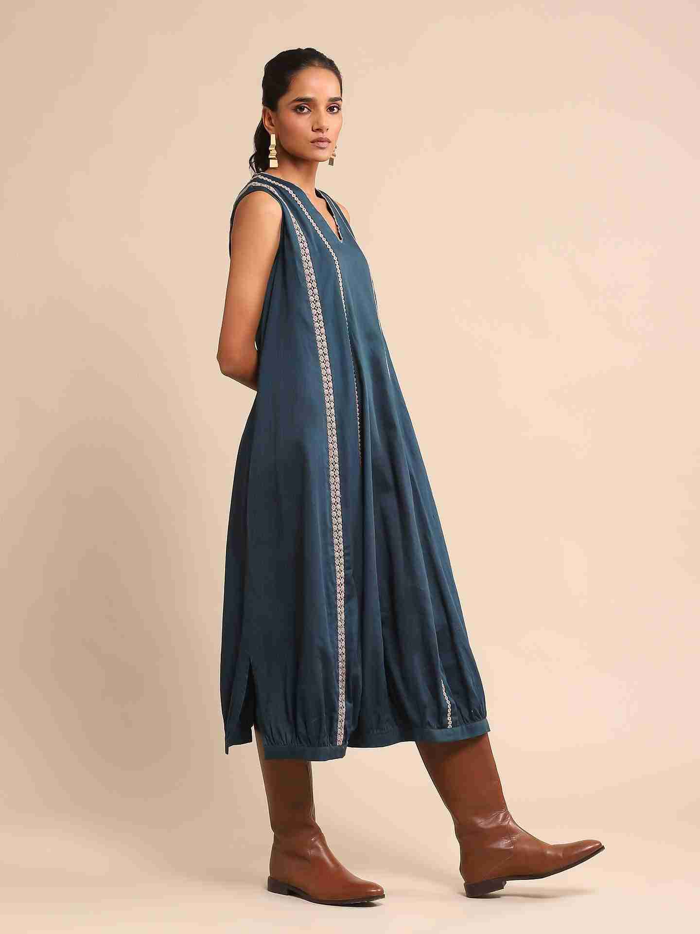 Blue Urban Elysian Cotton Midi Dress