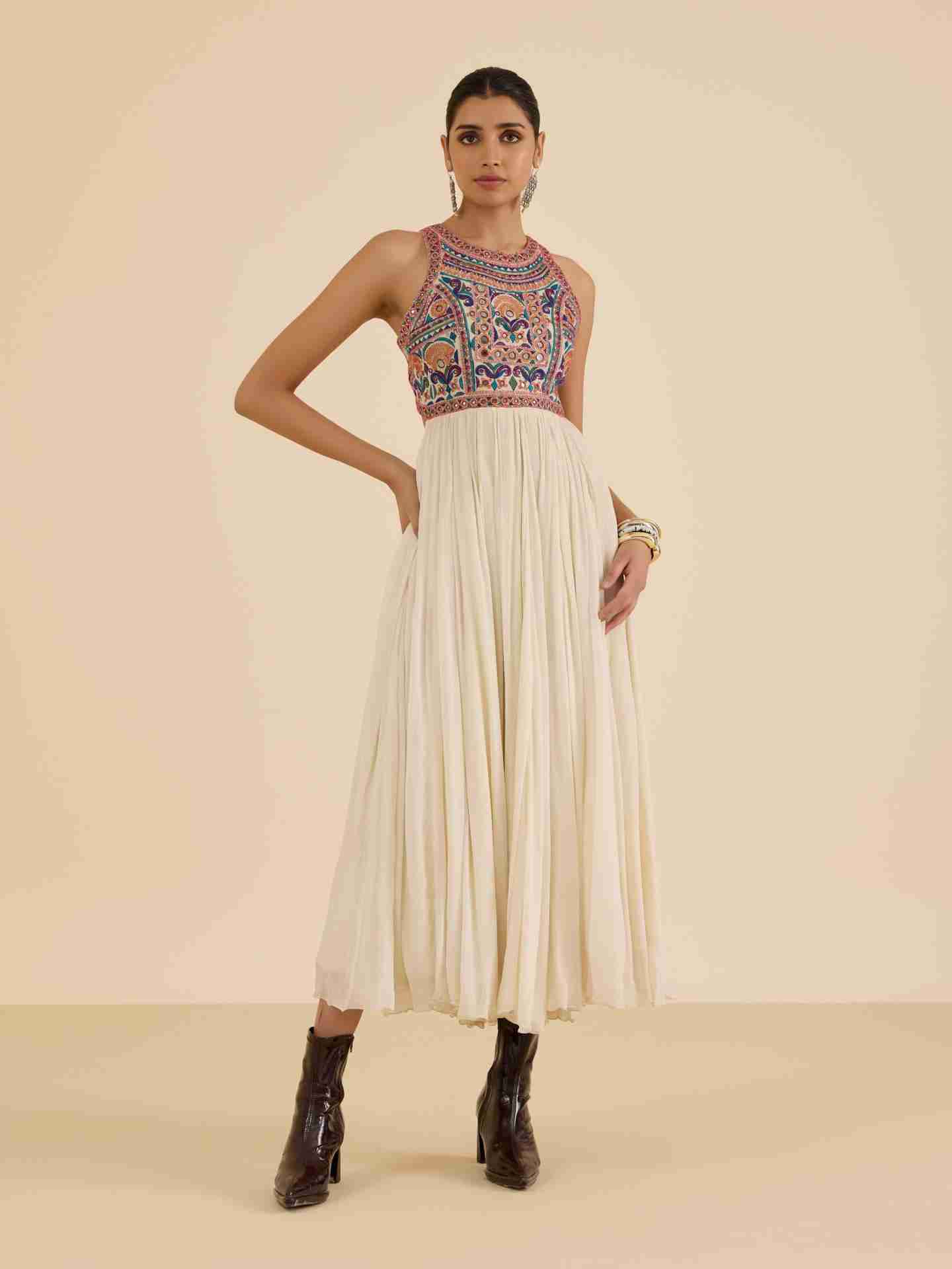 Ecru Kashi Long Dress