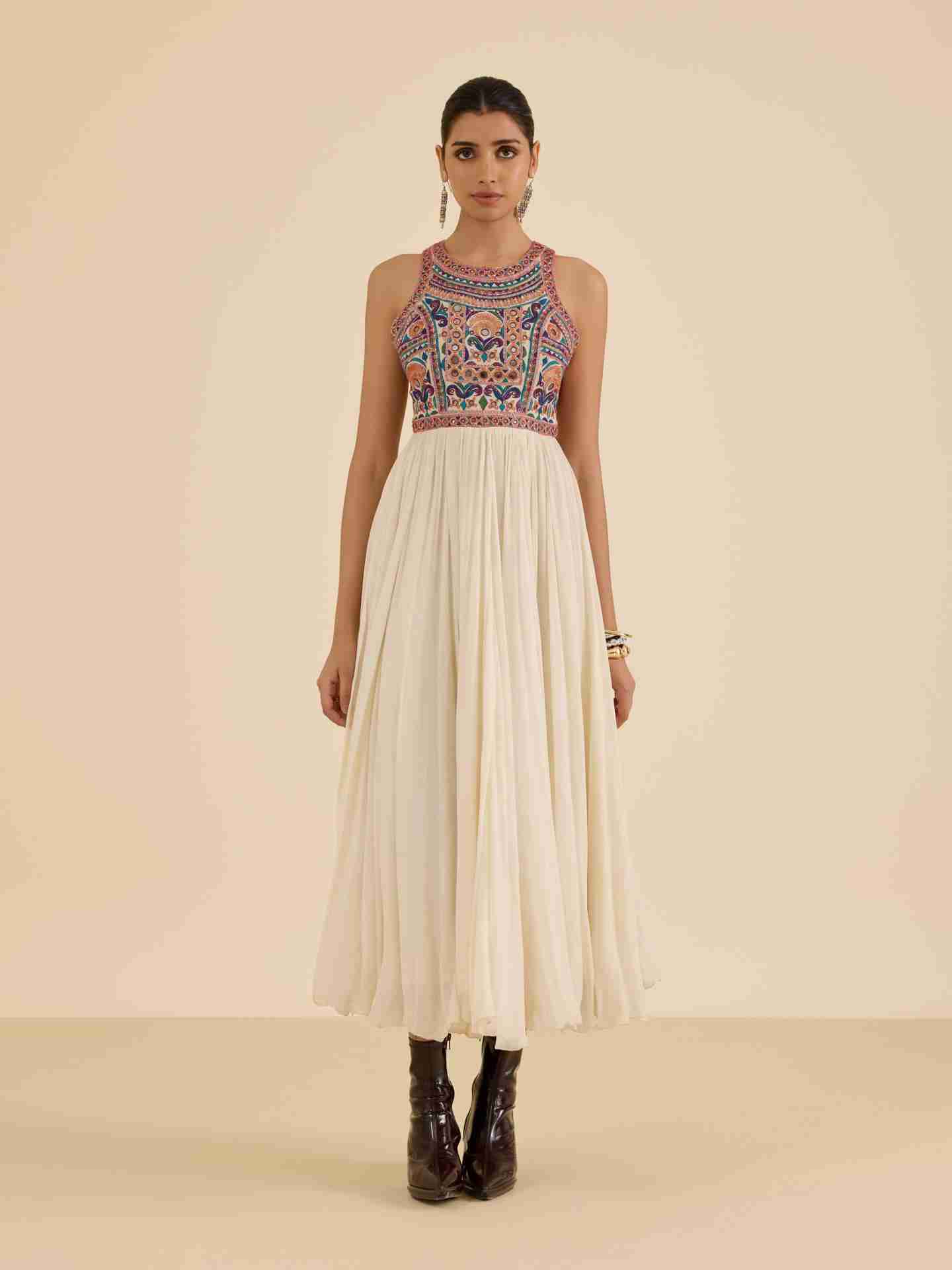 Ecru Kashi Long Dress