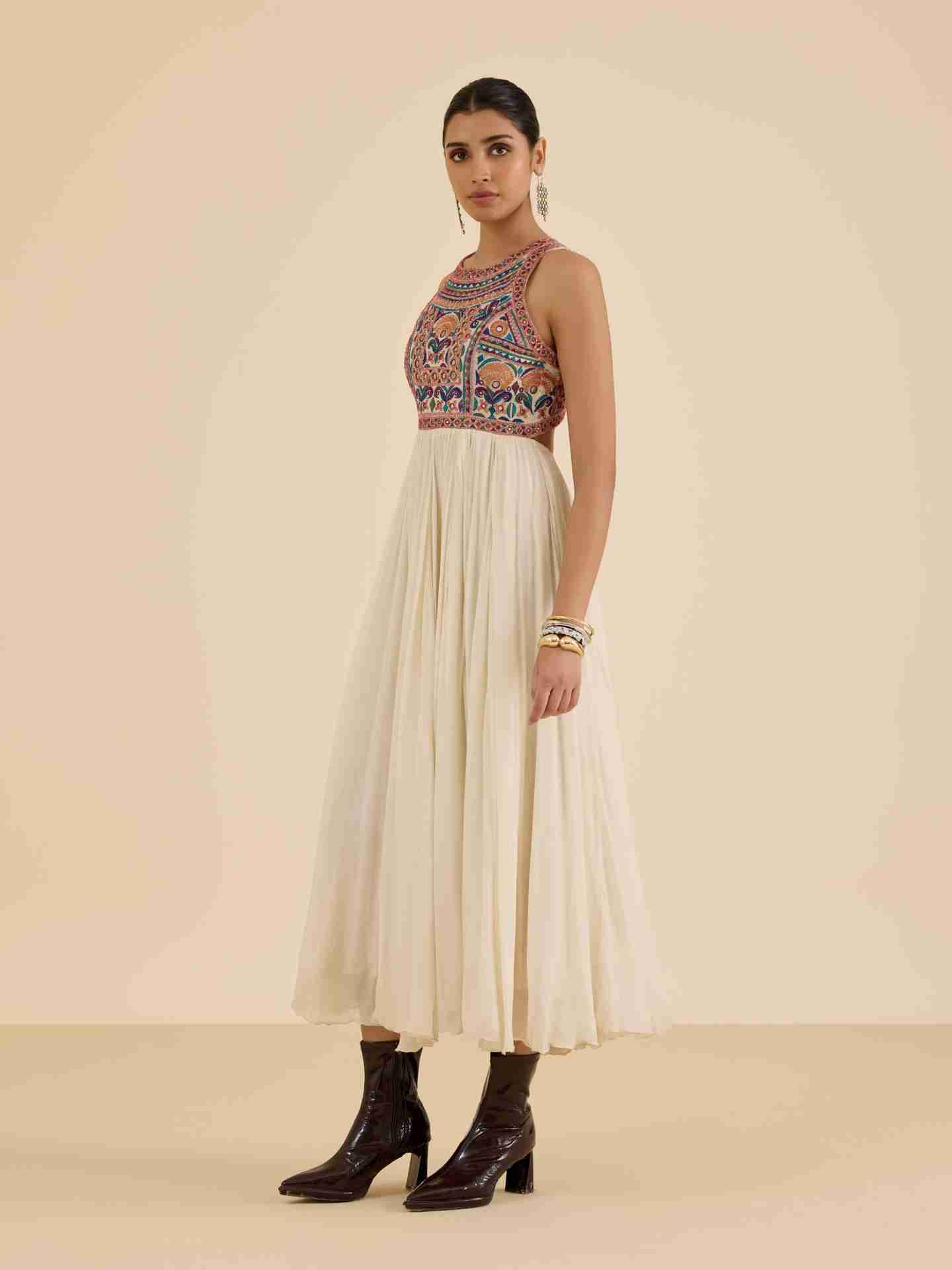 Ecru Kashi Long Dress