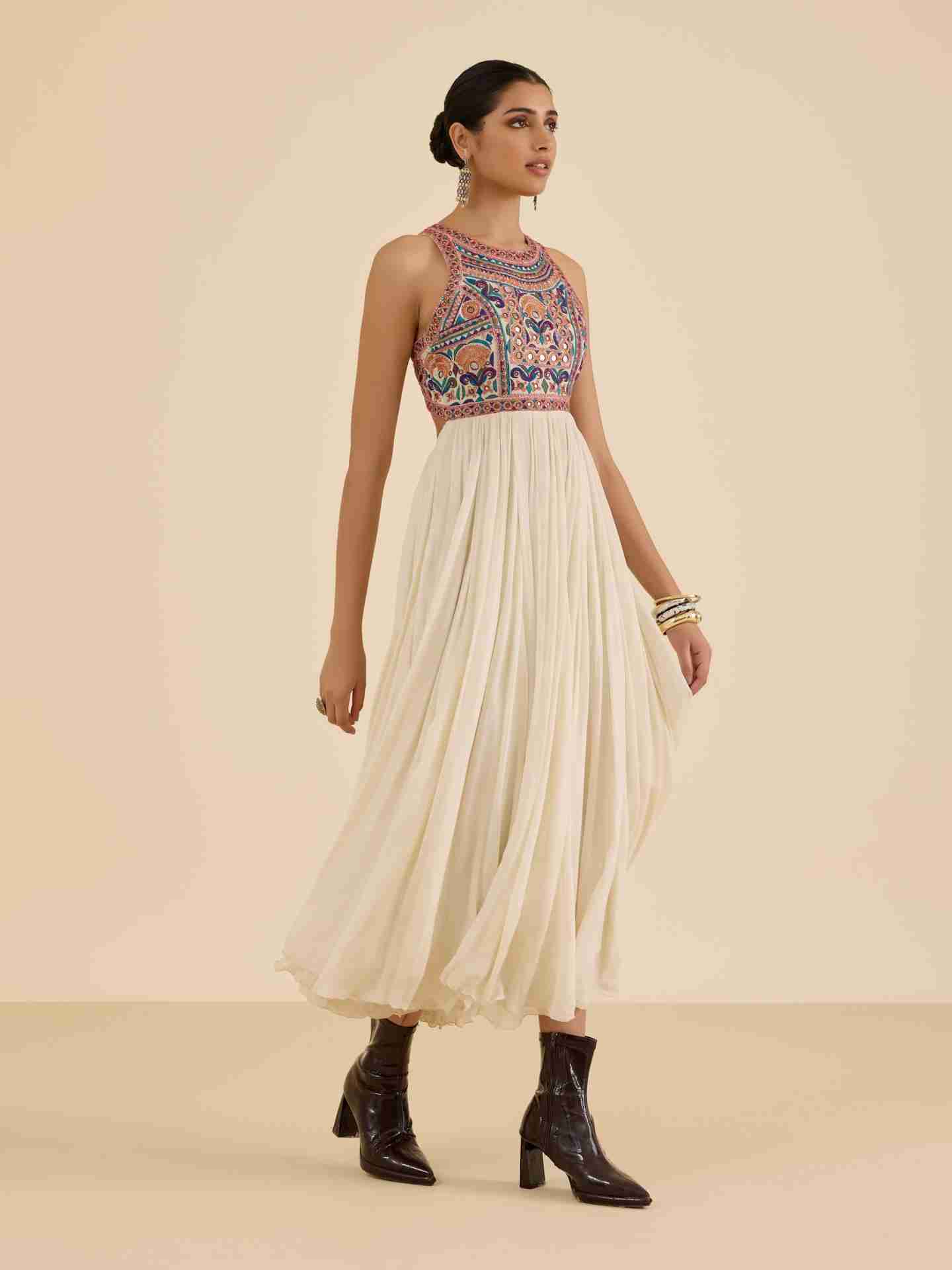 Ecru Kashi Long Dress