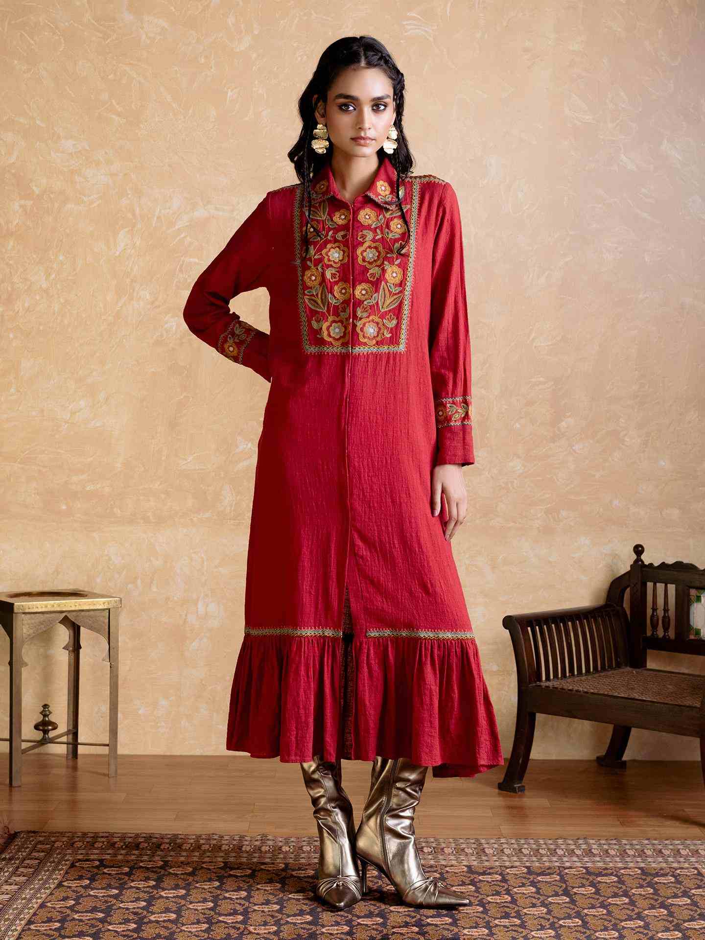 Red Carpet Shirt Dress