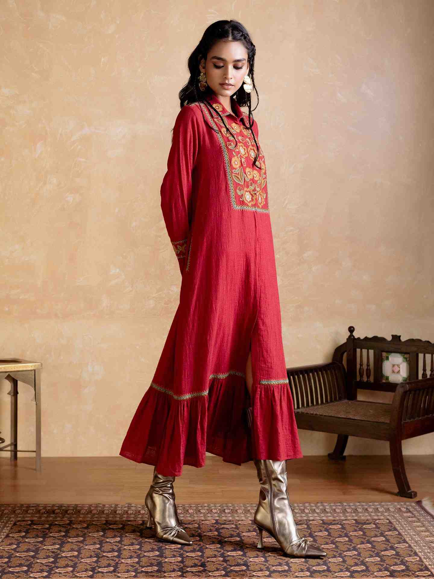 Red Carpet Shirt Dress