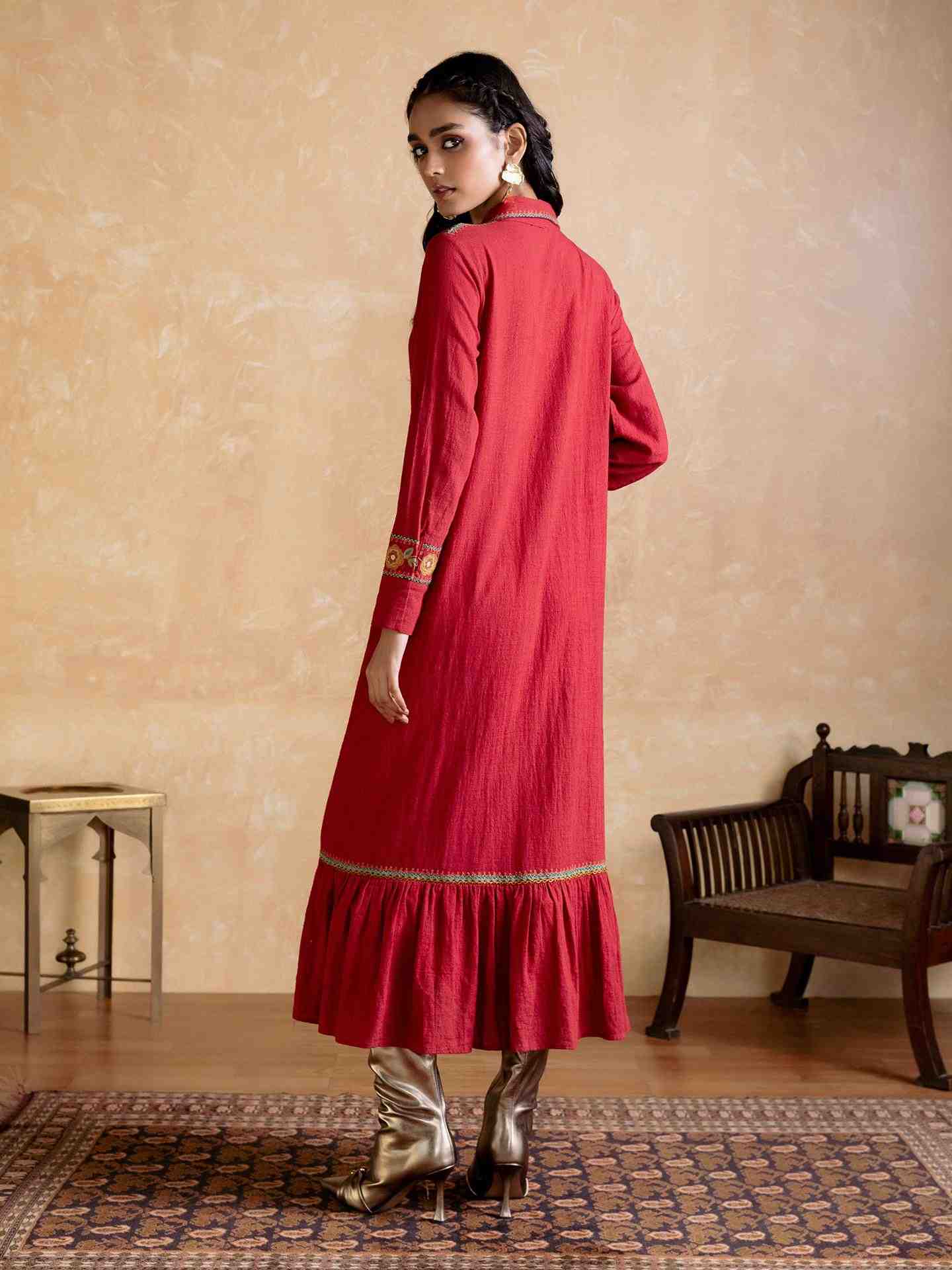 Red Carpet Shirt Dress