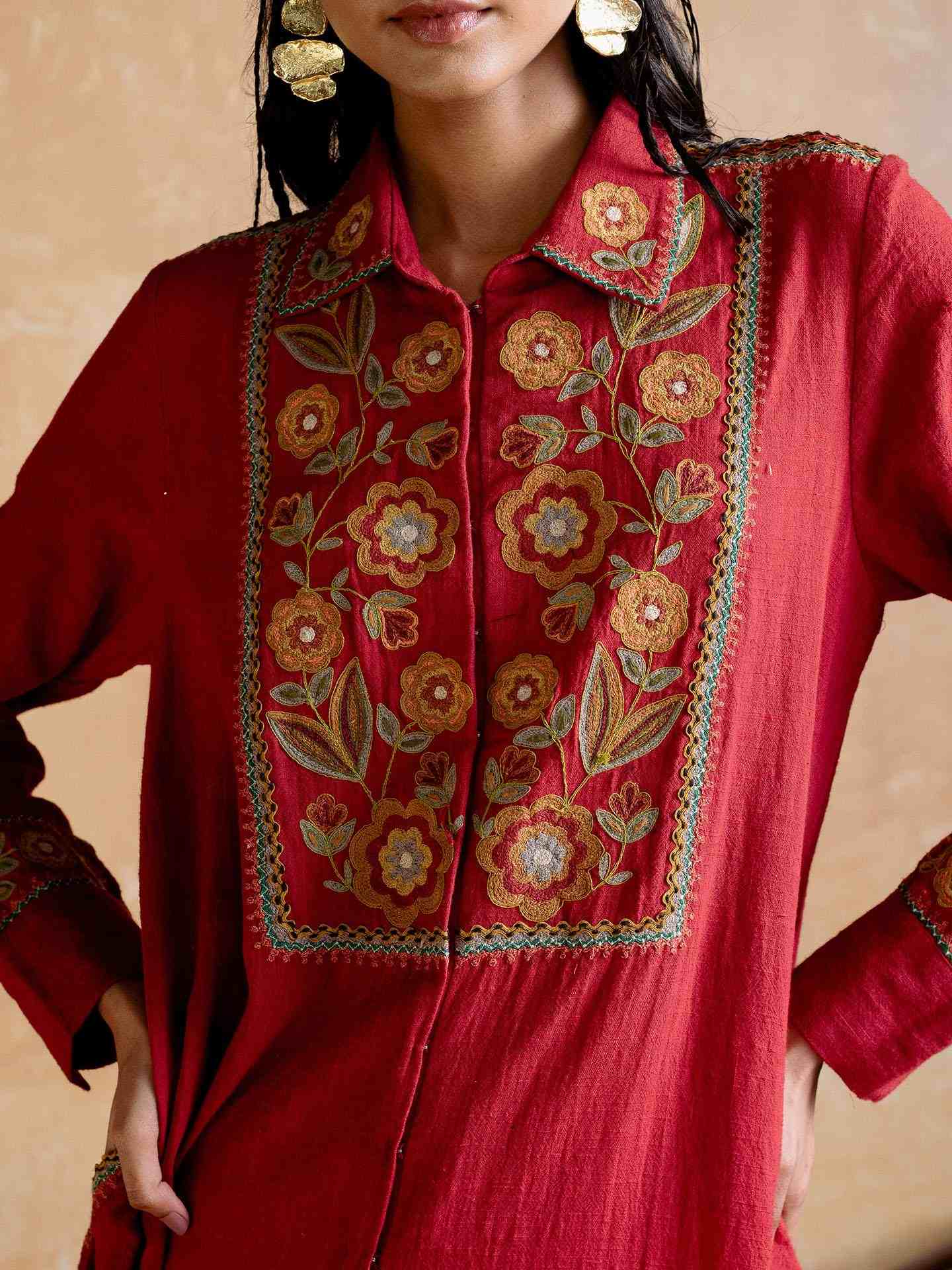 Red Carpet Shirt Dress