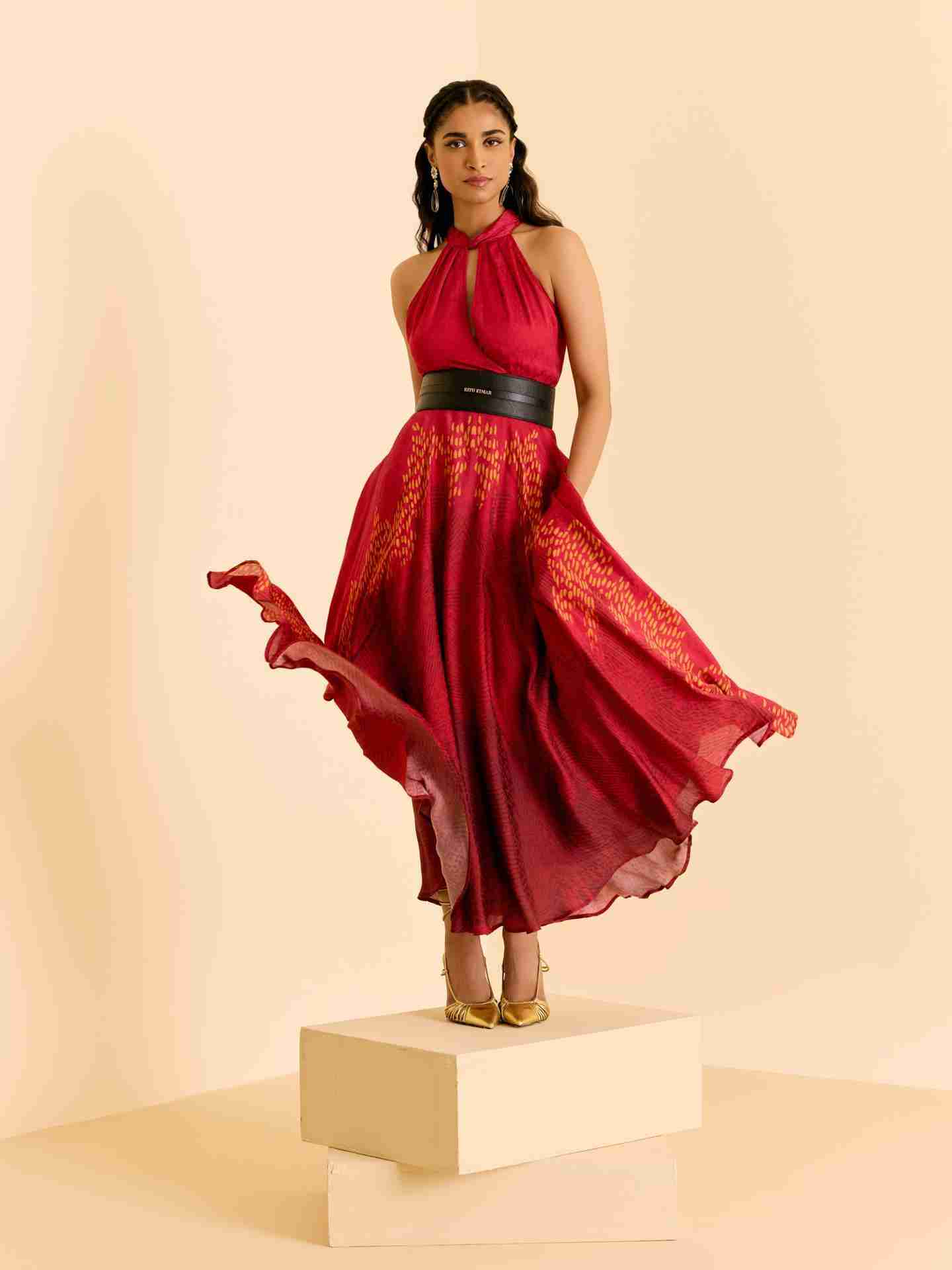 Red Enola Long Dress