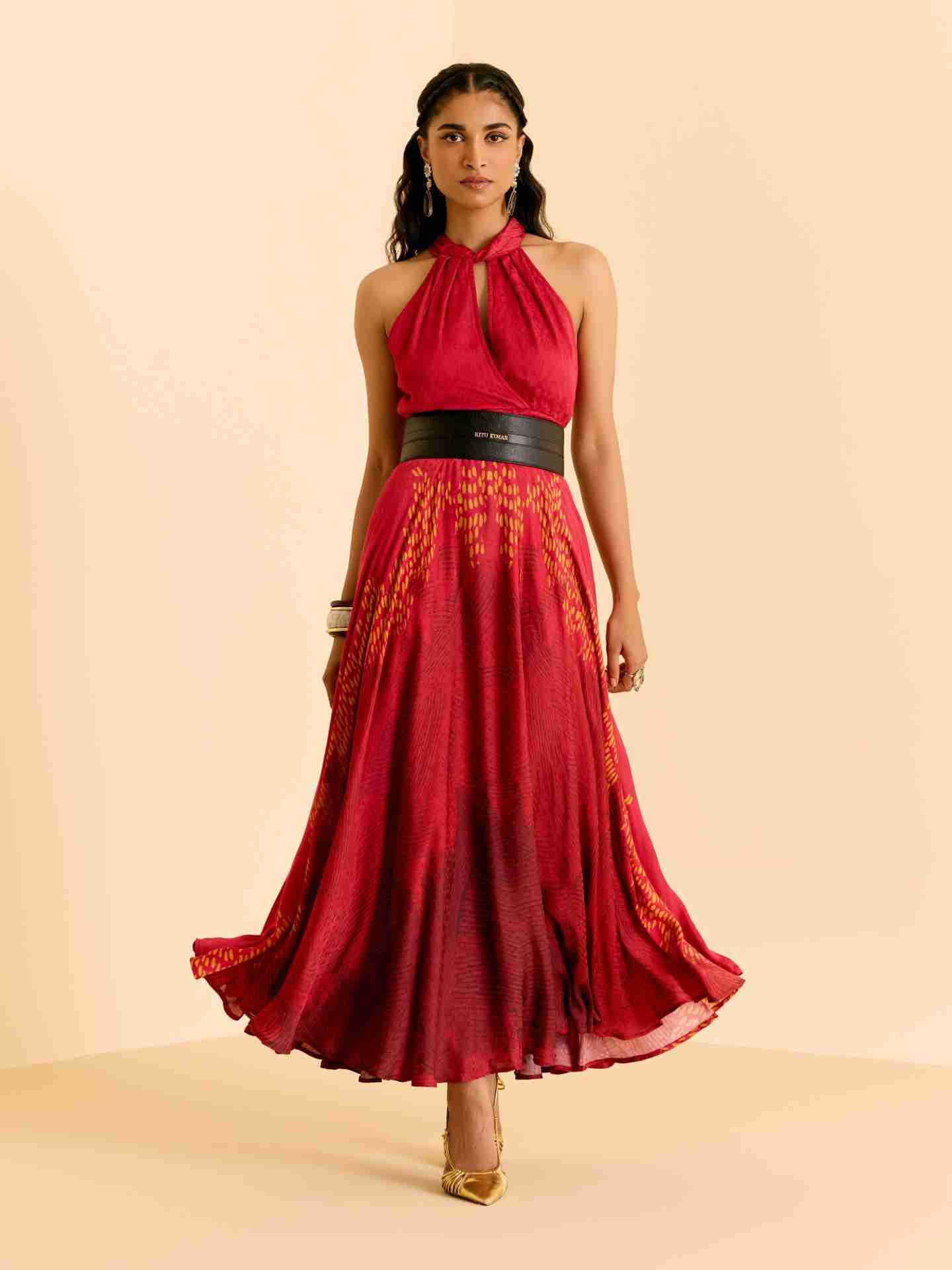 Red Enola Long Dress