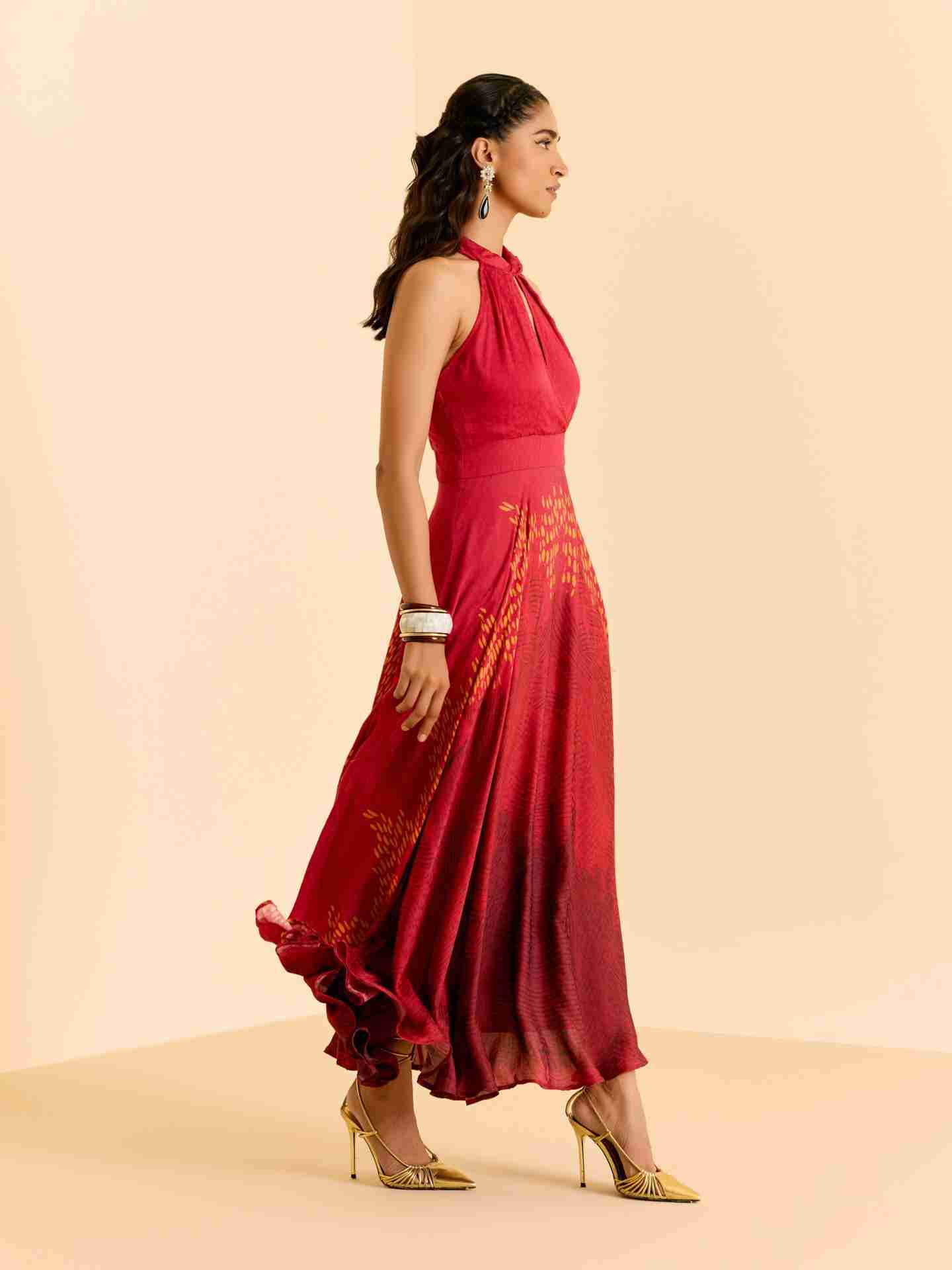 Red Enola Long Dress