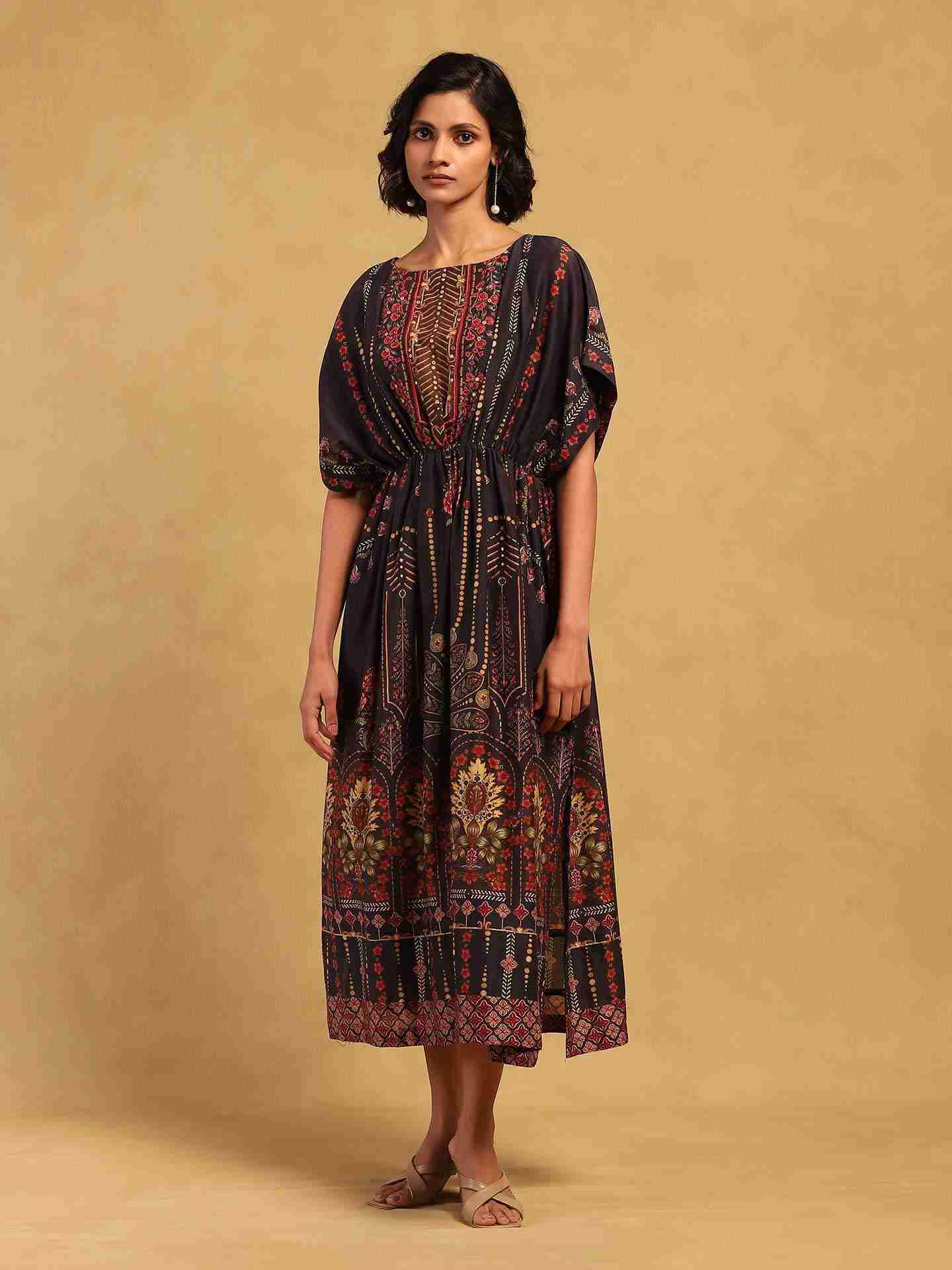 Black Kiraj Kaftan Dress