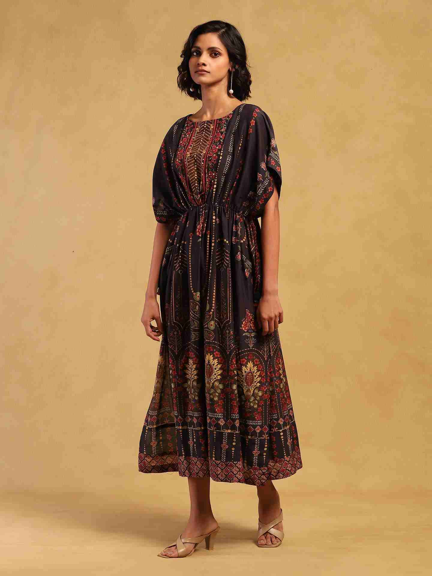 Black Kiraj Kaftan Dress