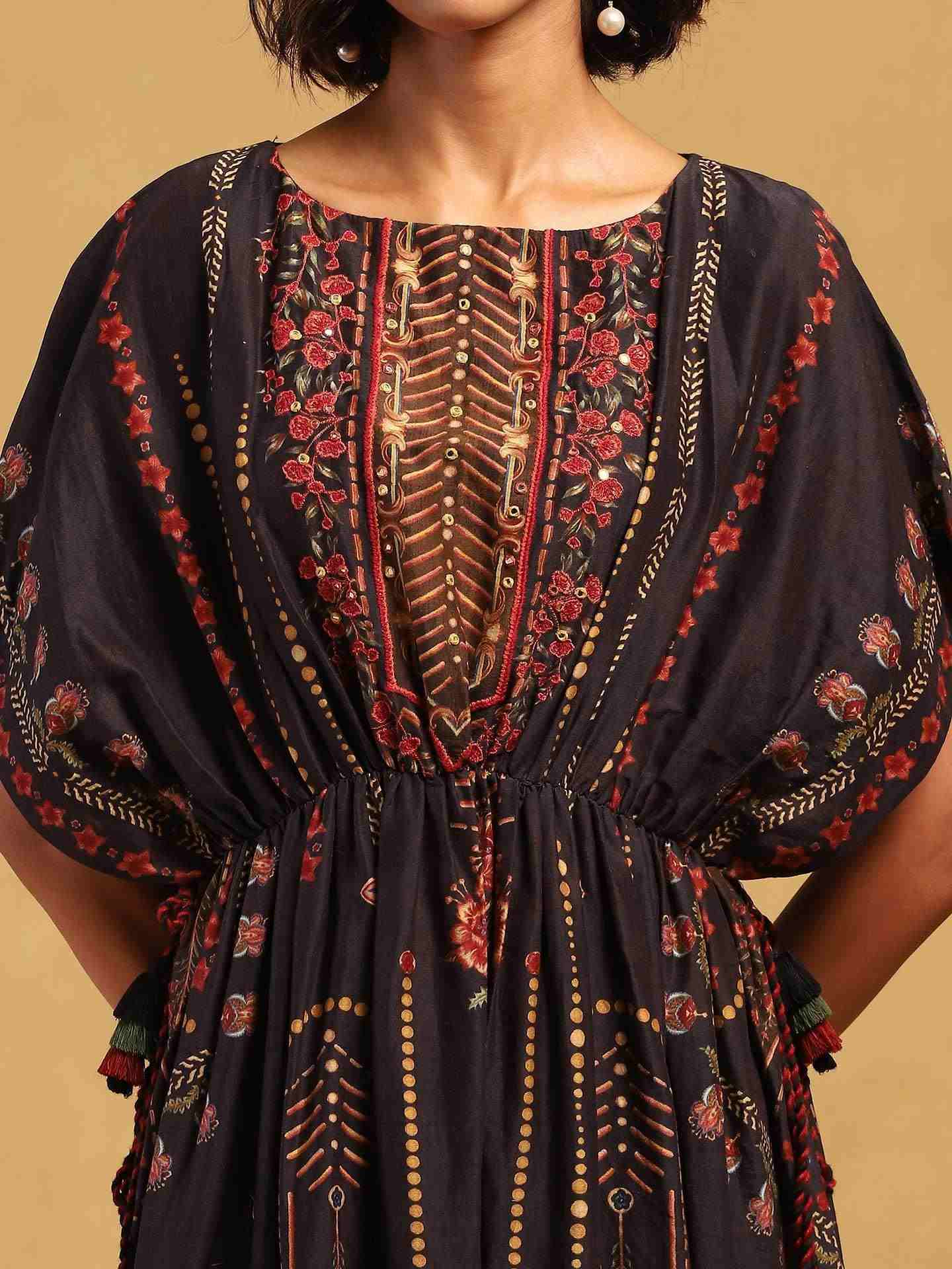 Black Kiraj Kaftan Dress