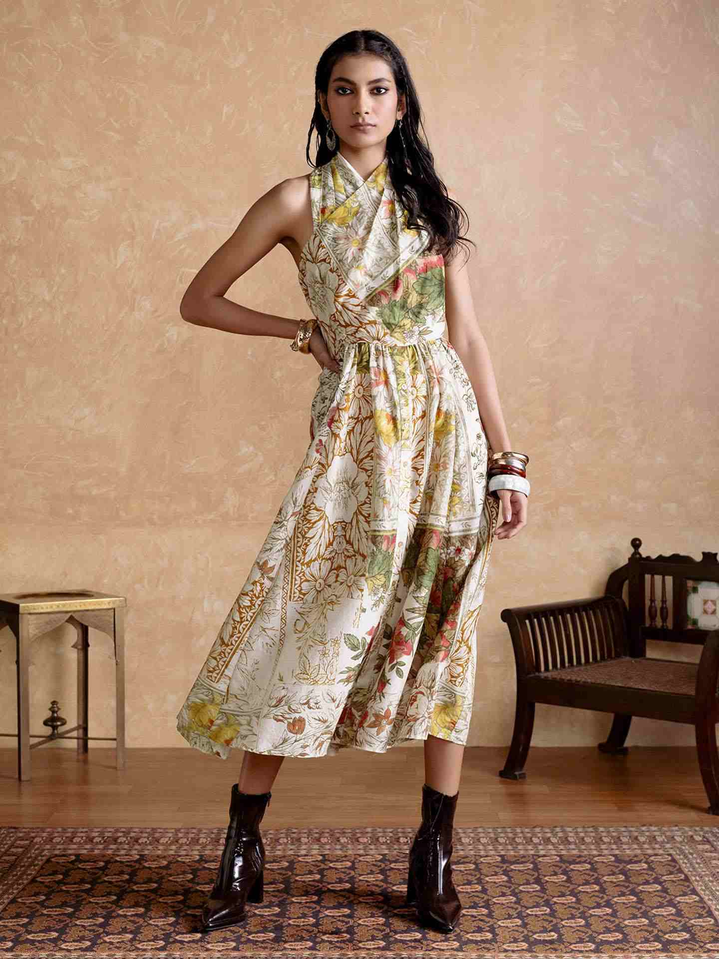 Off White Pierra Long Dress
