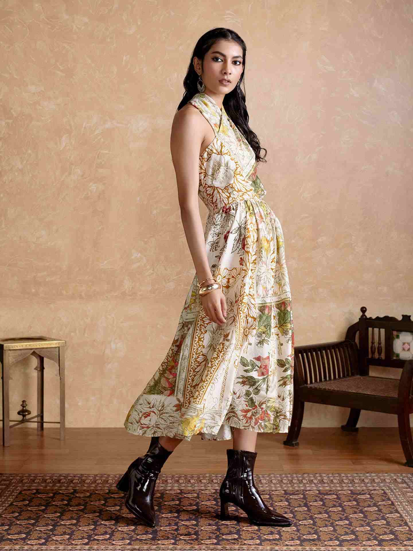 Off White Pierra Long Dress