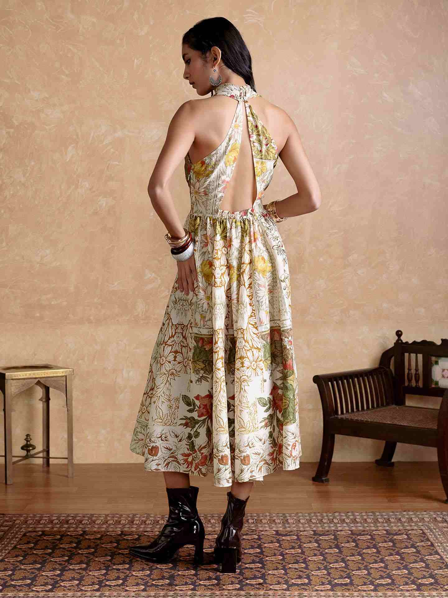 Off White Pierra Long Dress