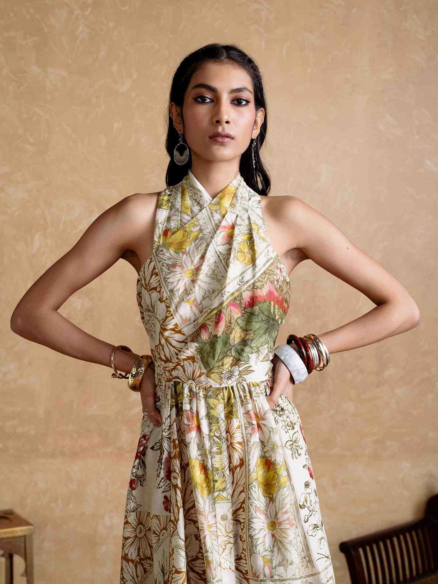 Off White Pierra Long Dress
