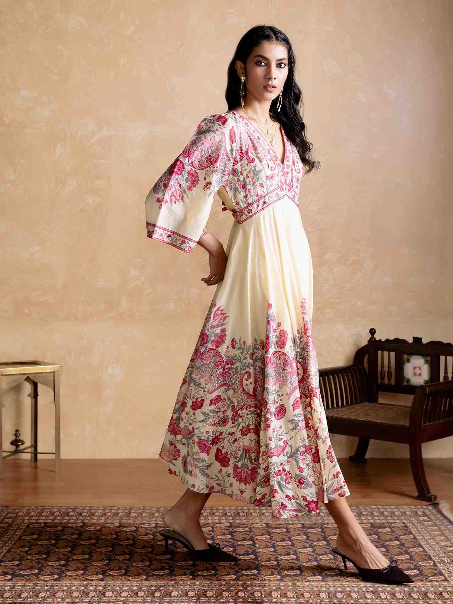 Off White Zuri Long Dress