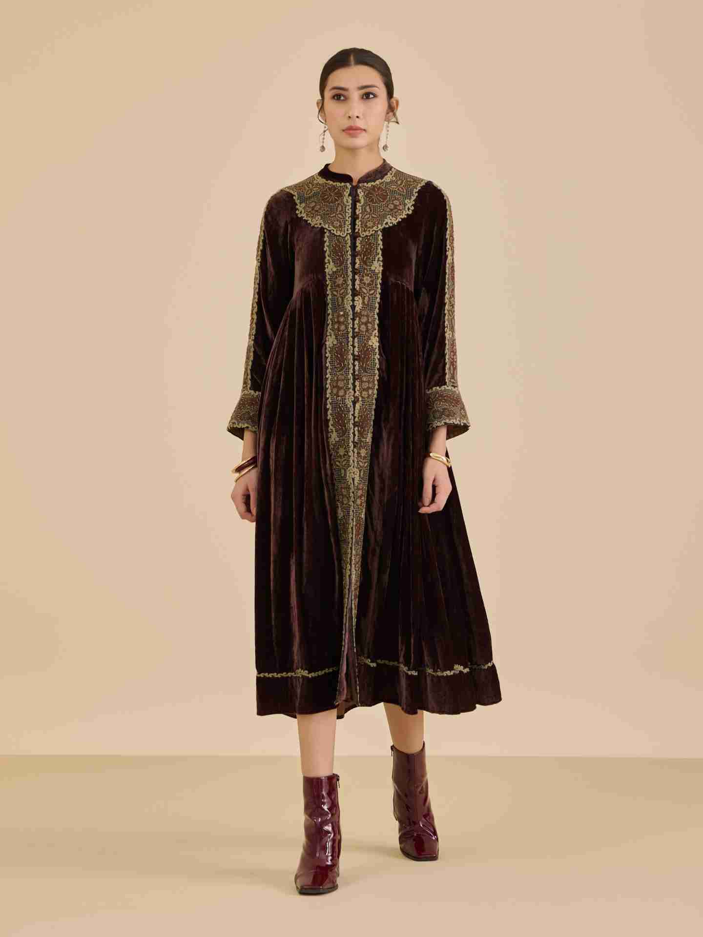 Brown Vernia Long Dress