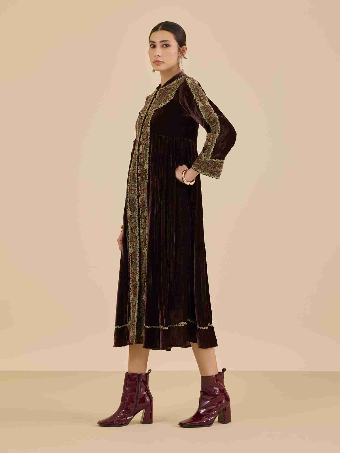 Brown Vernia Long Dress