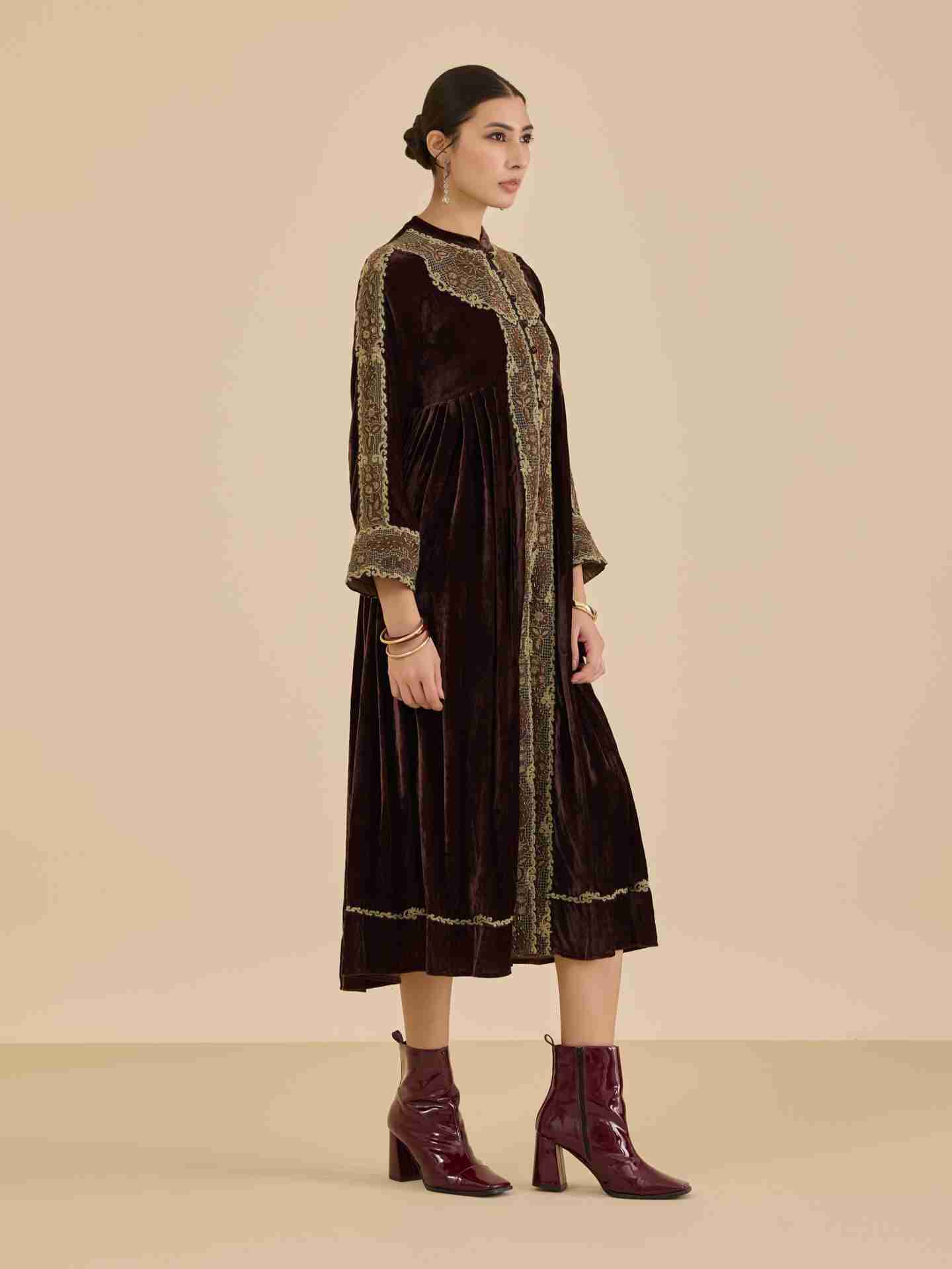 Brown Vernia Long Dress