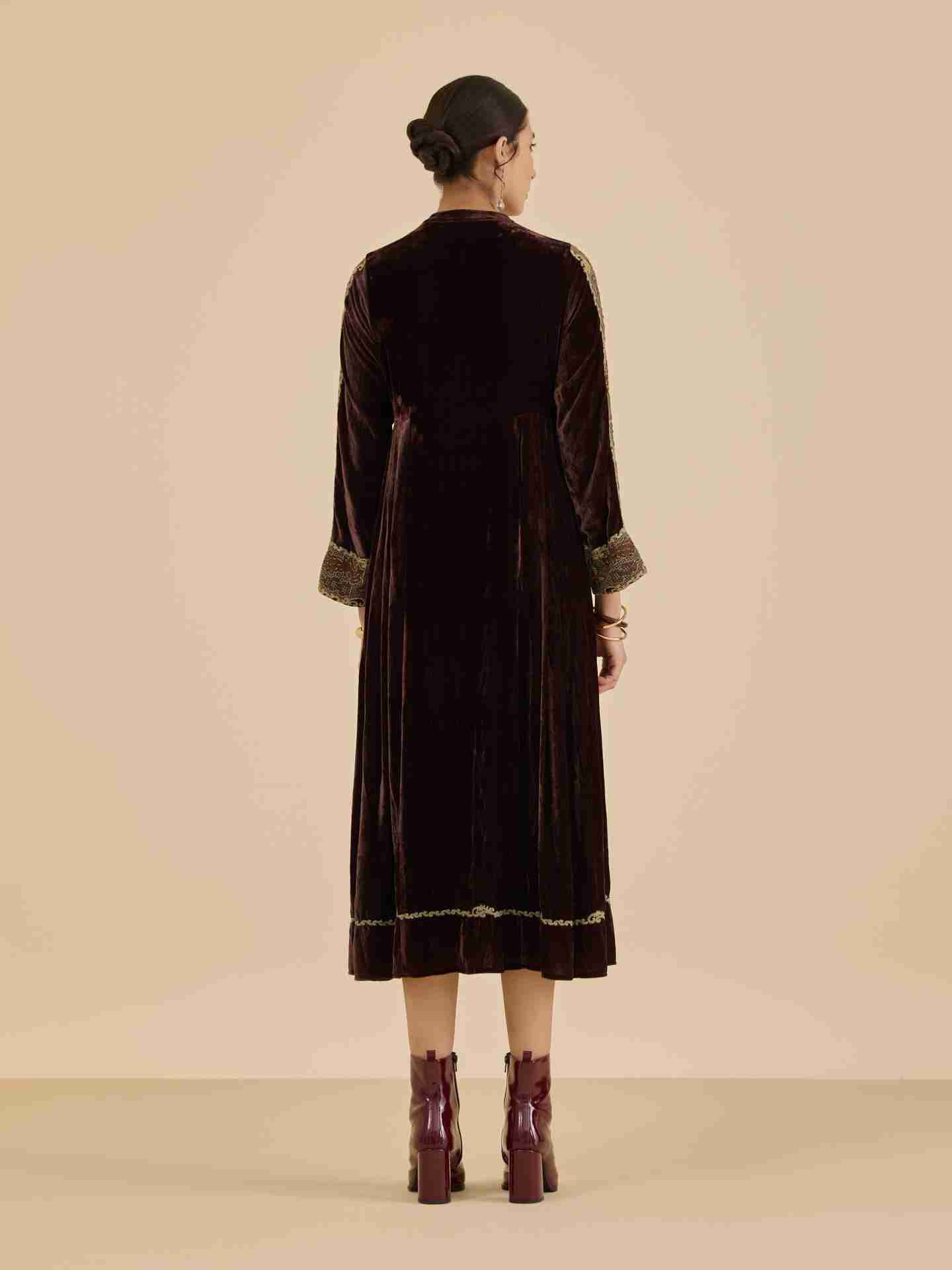 Brown Vernia Long Dress