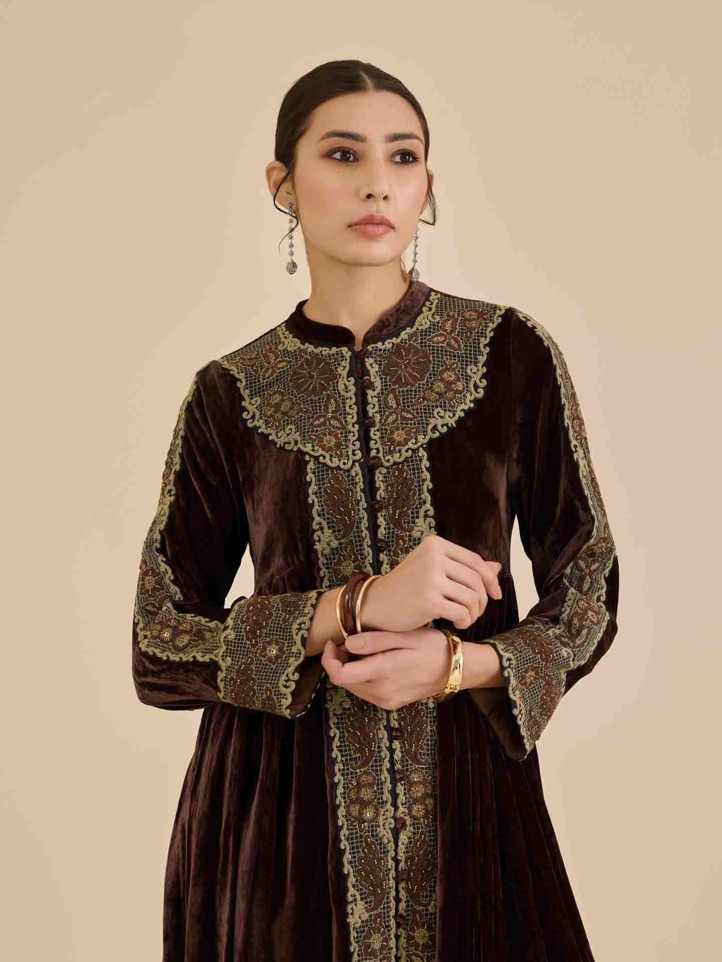 Brown Vernia Long Dress