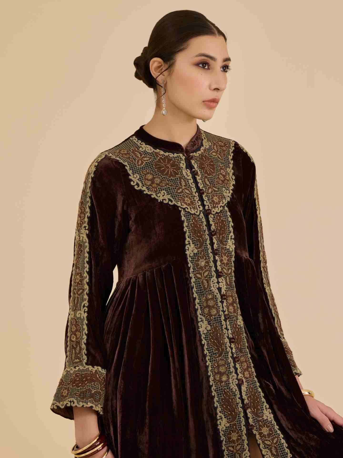 Brown Vernia Long Dress