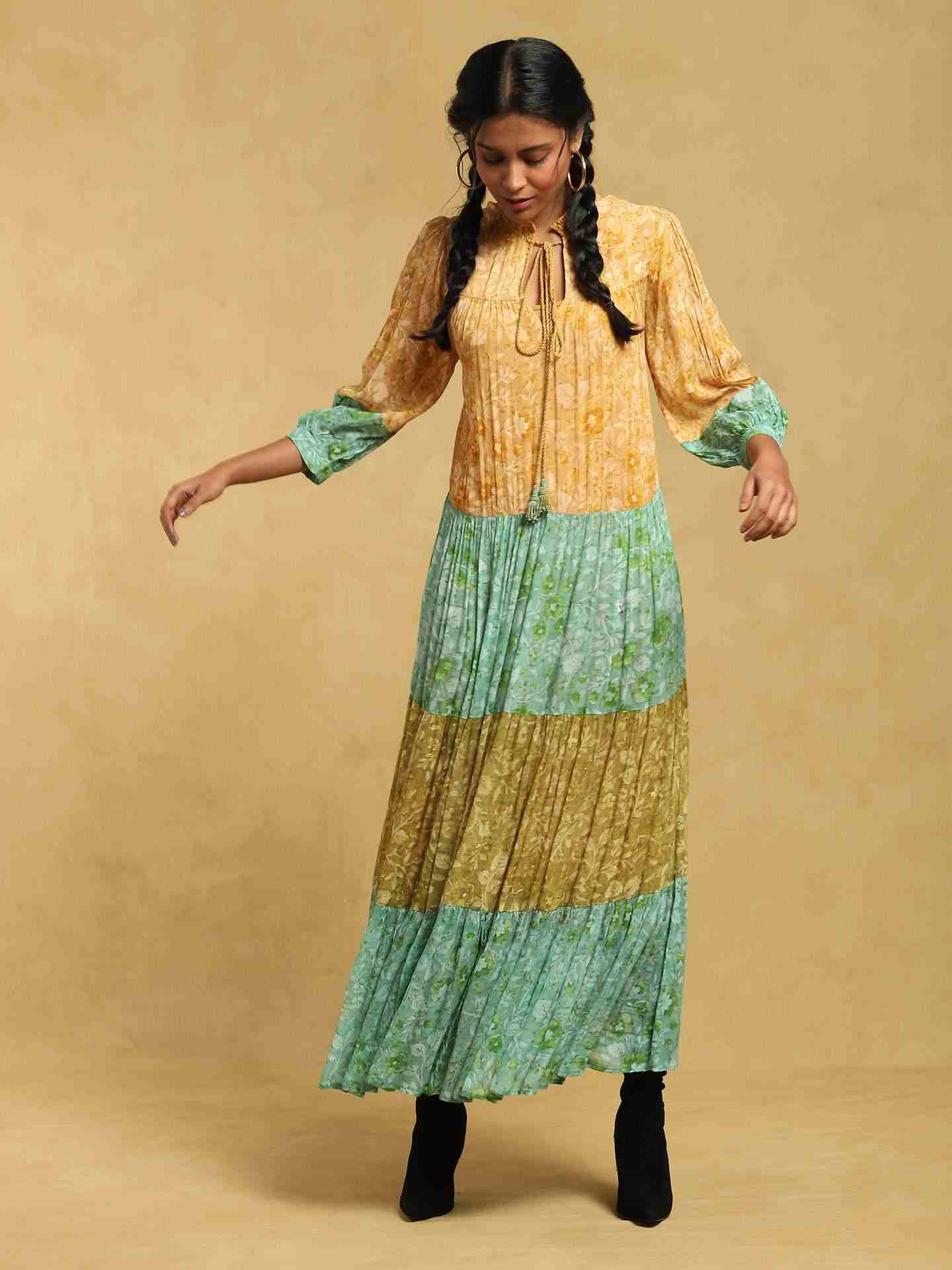 Green Mumtaz Shift Dress