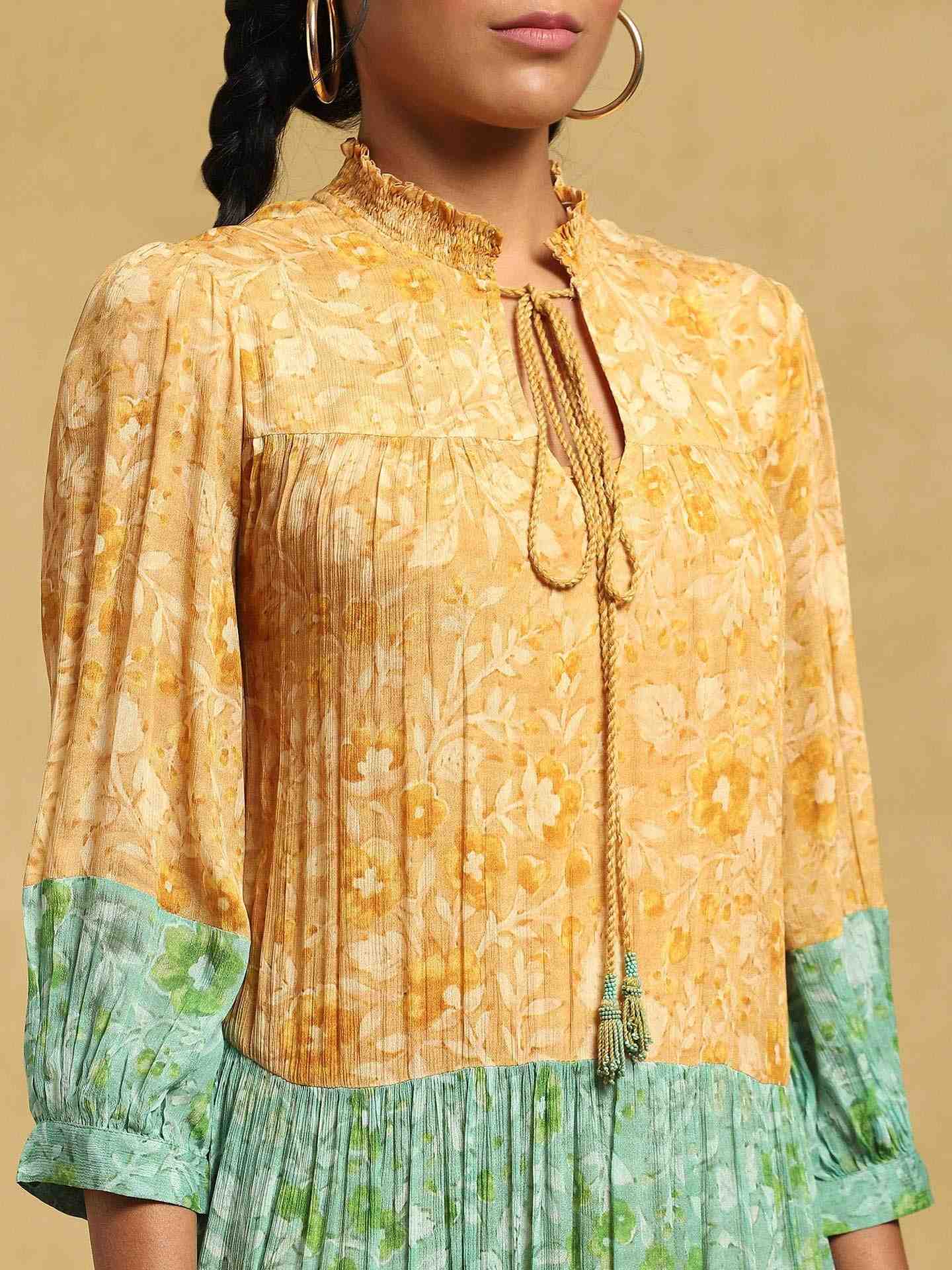 Green Mumtaz Shift Dress