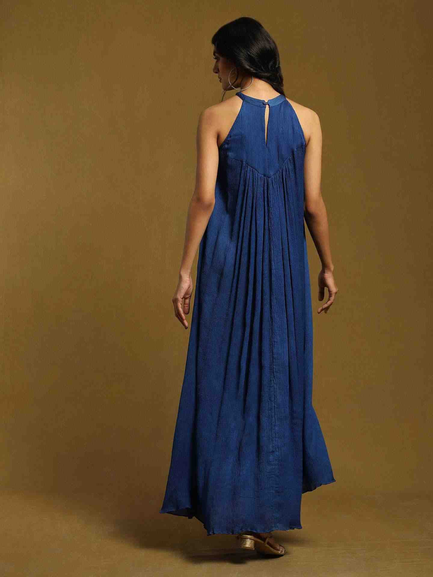 Blue Streak Solid Shift Dress