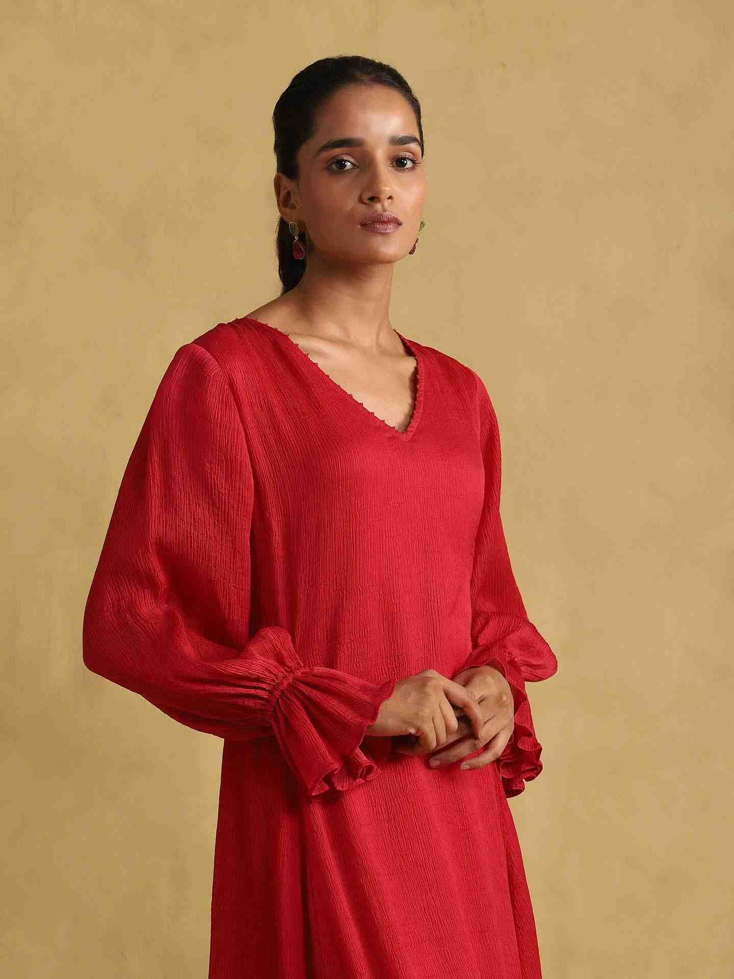 Pink Solids Midi Dress