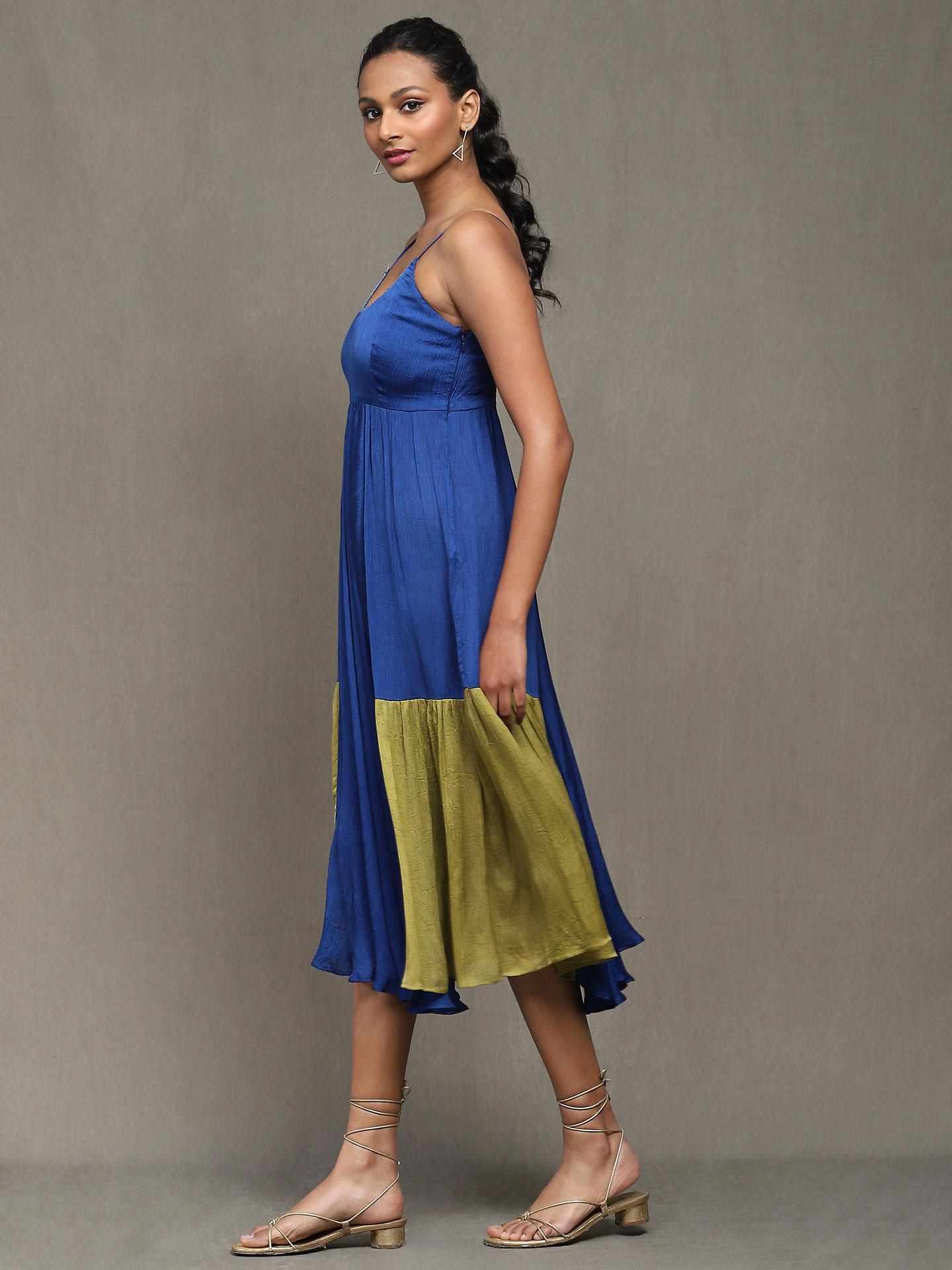 Blue Copland Satin Dress