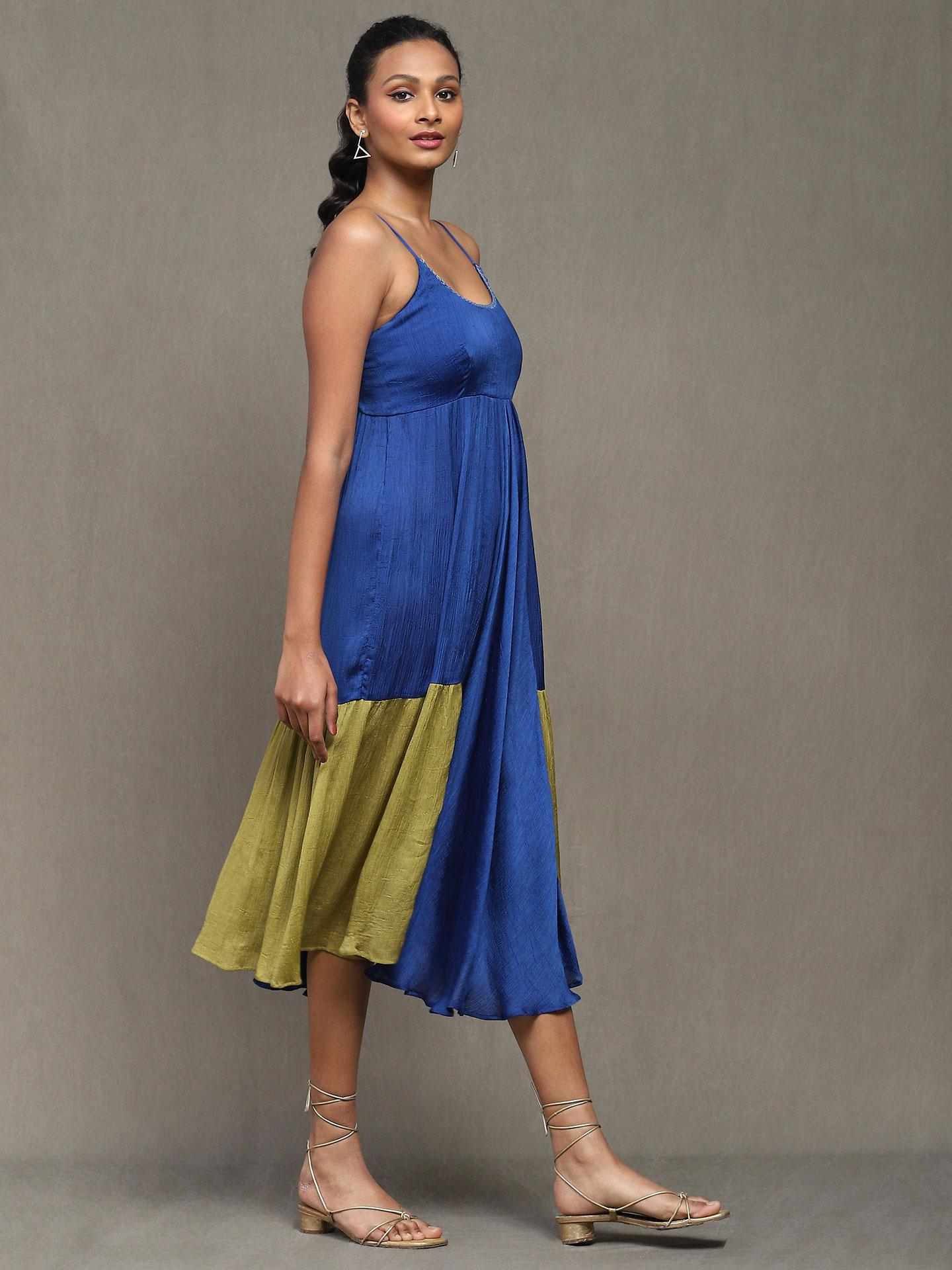 Blue Copland Satin Dress