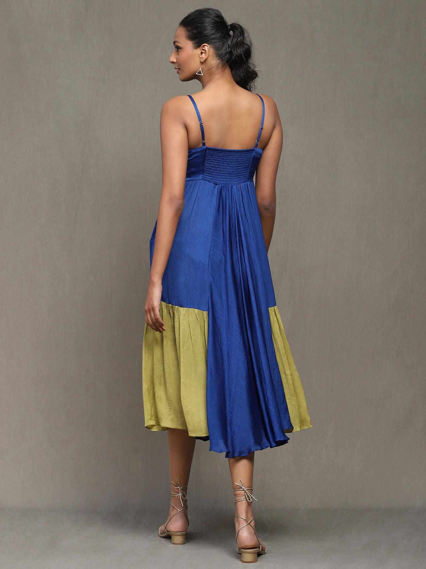 Blue Copland Satin Dress