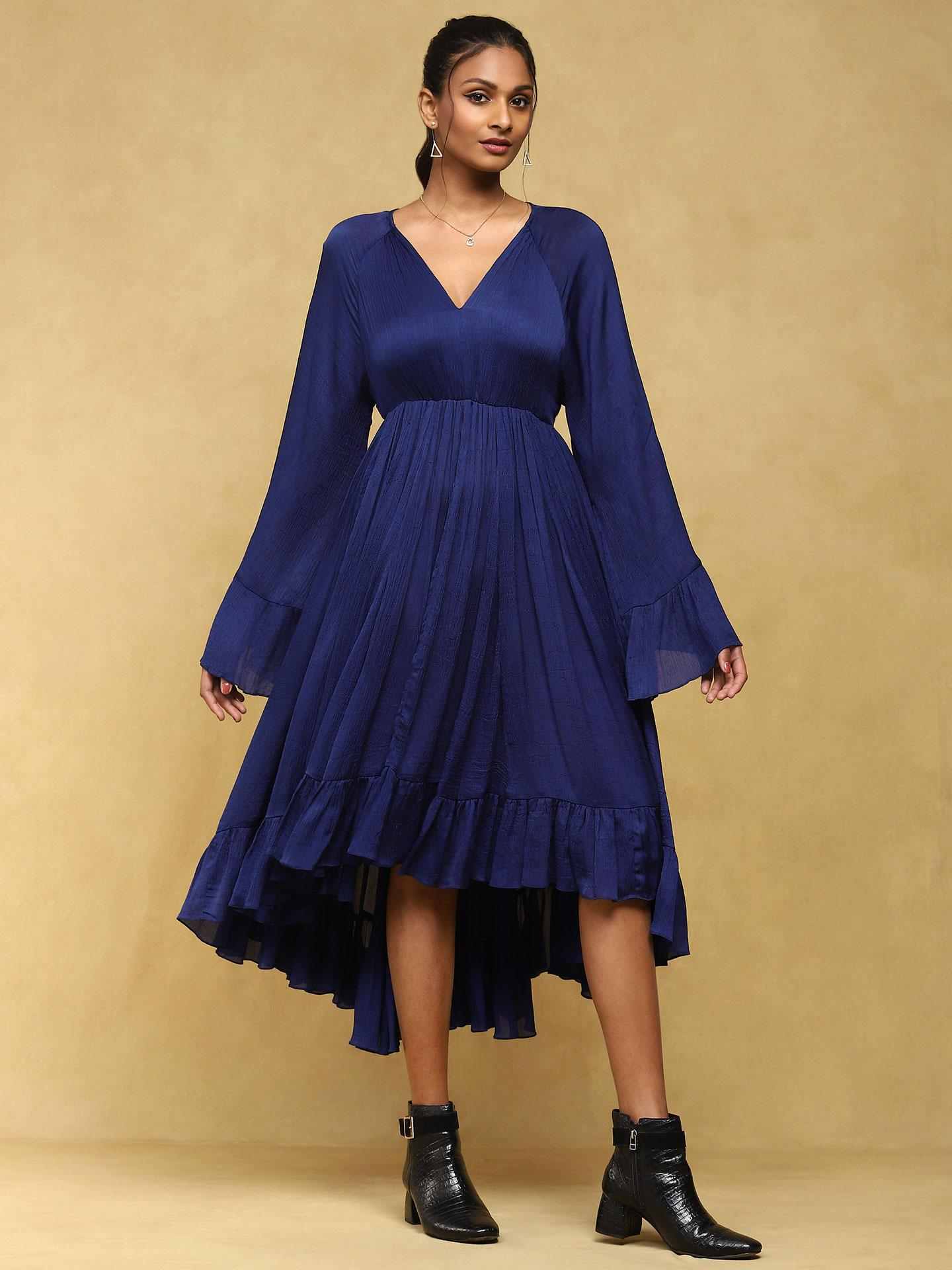Blue Zubaida Midi Dress