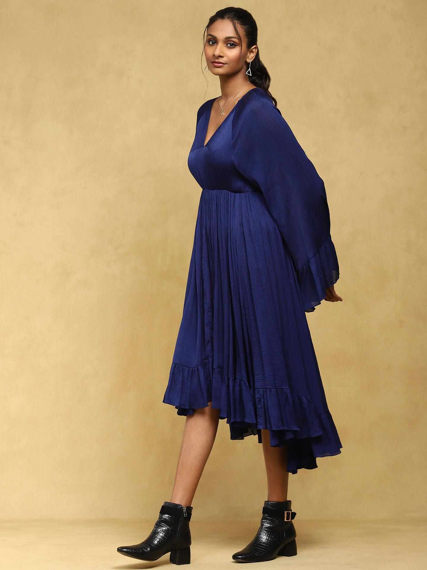 Blue Zubaida Midi Dress