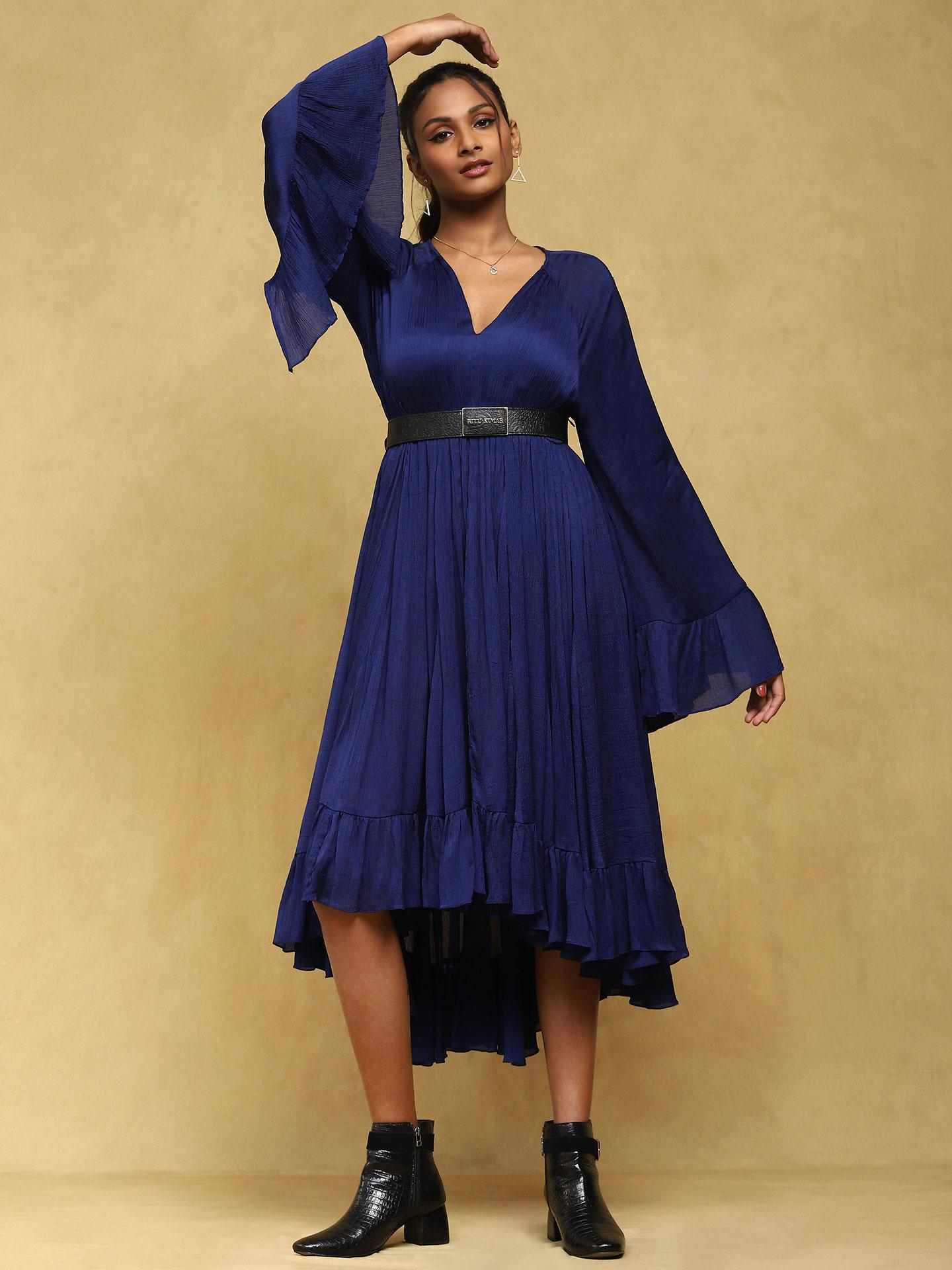 Blue Zubaida Midi Dress